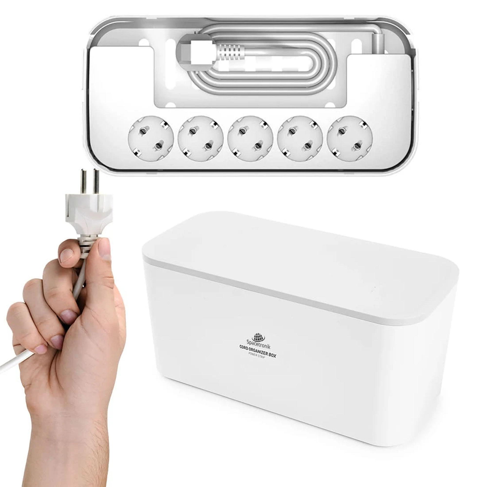 Spacetronik Kabelbox mit Steckdose
