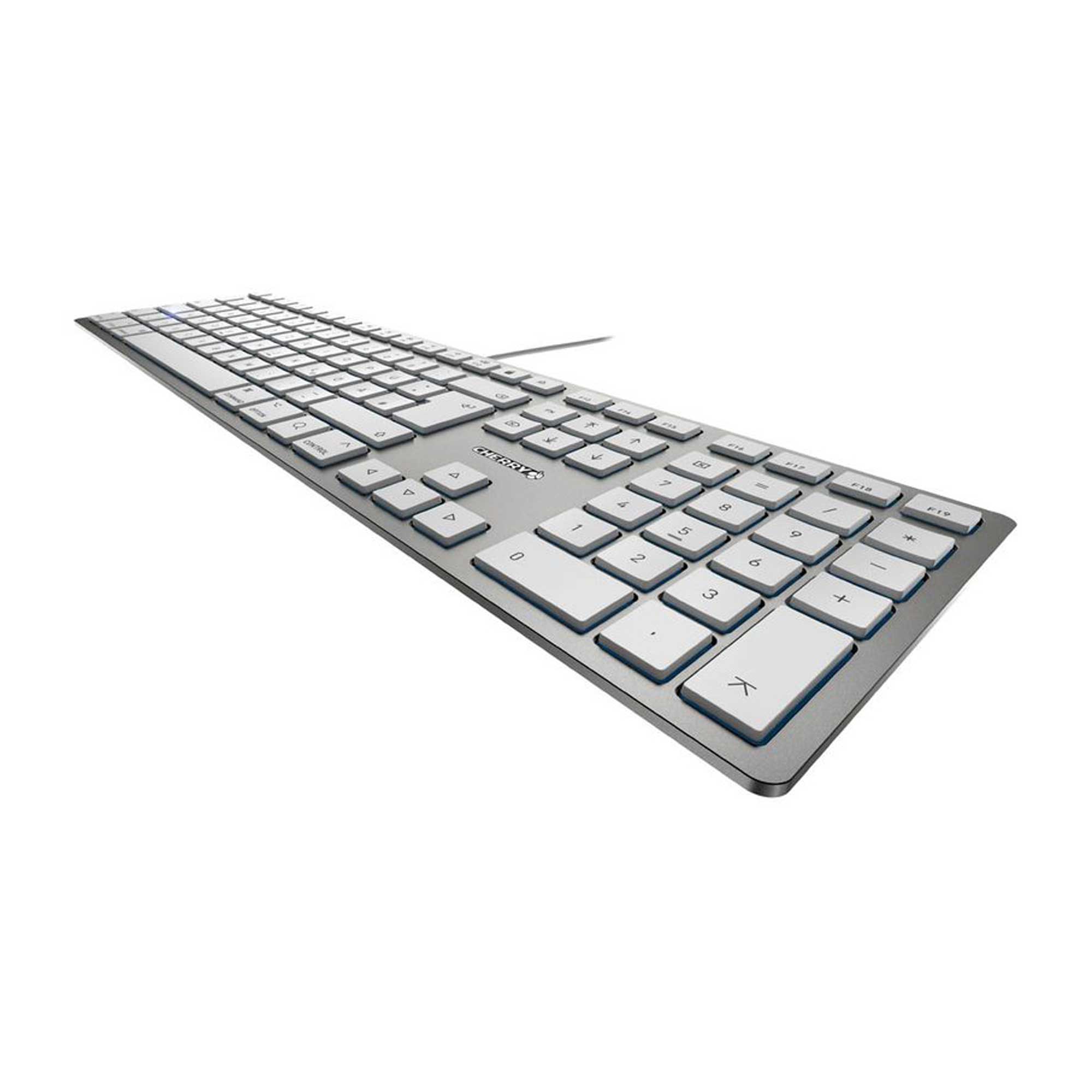 CHERRY KC 6000 SLIM for MAC Tastatur kabelgebunden (Silber)