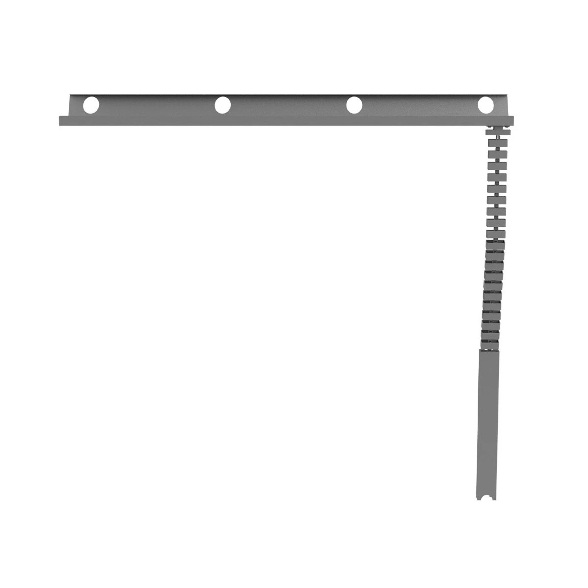Spacetronik Kabelwanne mit Kabelschlange Grau