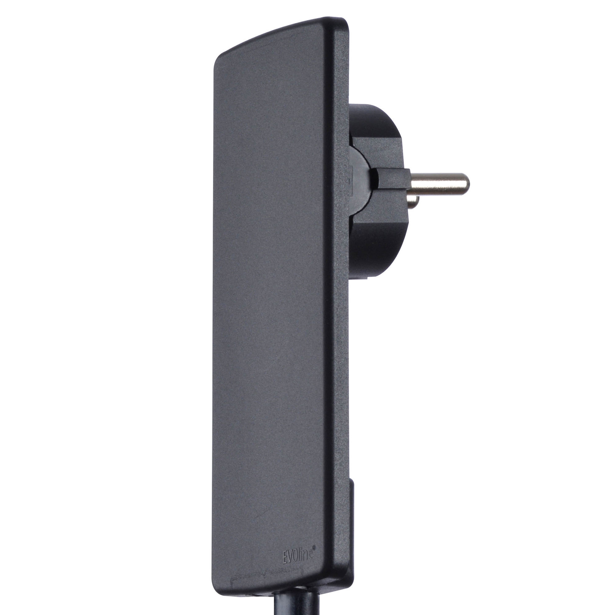EVOline Plug Fix mit Verlängerungskabel - schwarz