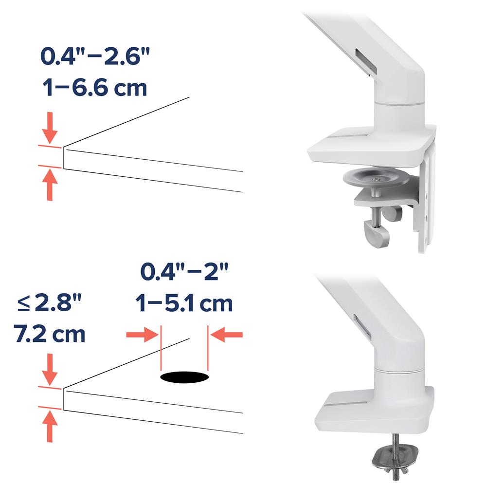 Ergotron HX Monitor Arm mit HeavyDuty-Gelenk für Curved Monitore bis 49 Zoll