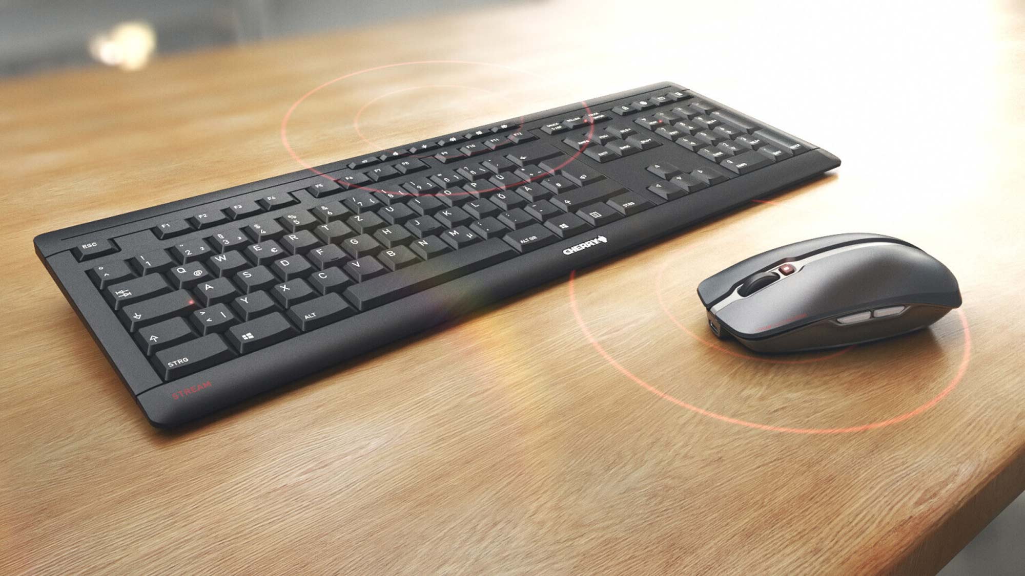 CHERRY STREAM Bluetooth Tastatur Schwarz