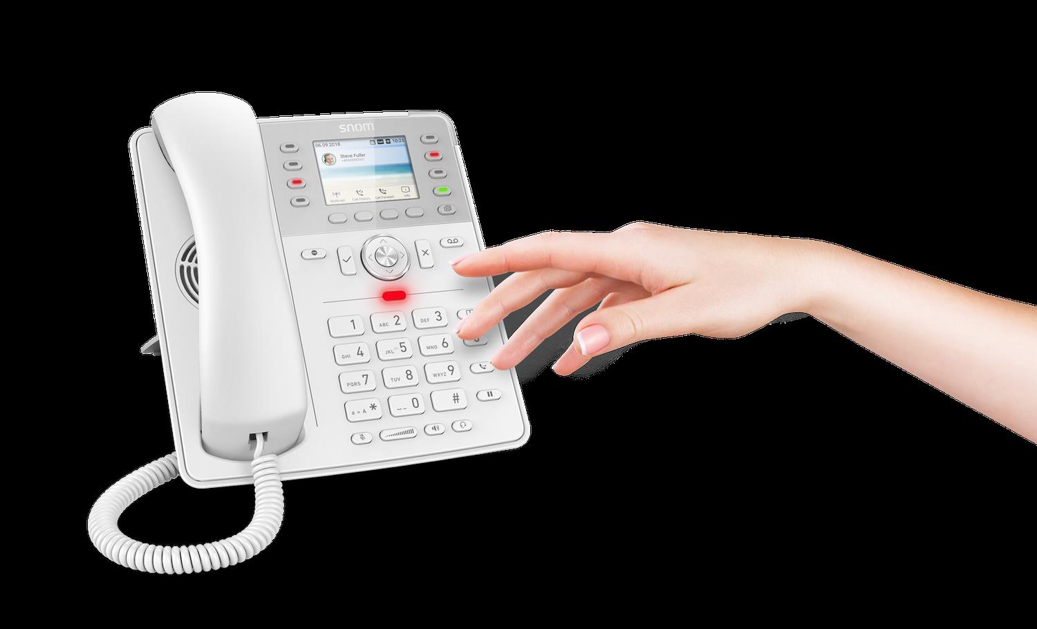 SNOM D735 - Tischtelefon Weiß
