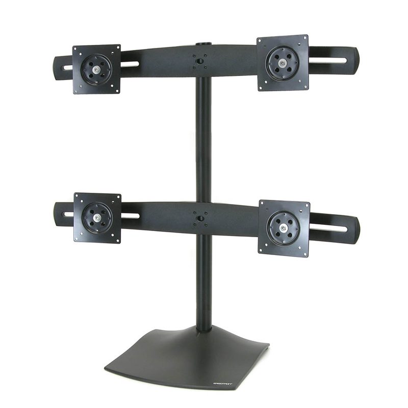 Ergotron DS100 Standfuß für 4 Monitore - schwarz