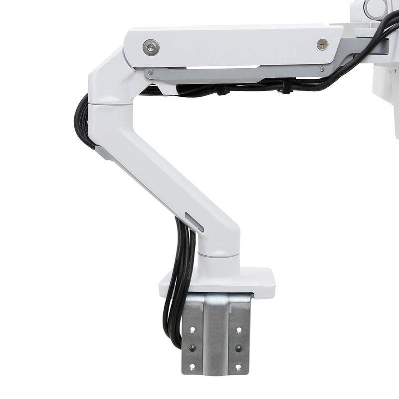 Ergotron HX Dual Monitor - Monitor Tischhalterung für 2 Monitore (bis 8 kg pro Monitor) weiß
