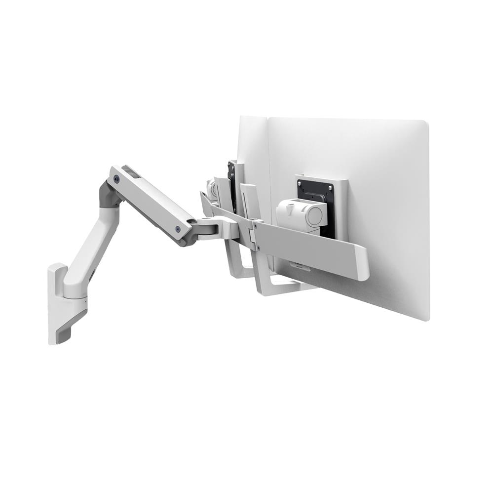 Ergotron HX Dual Monitor Arm, Wandhalterung für 2 Monitore (weiß)