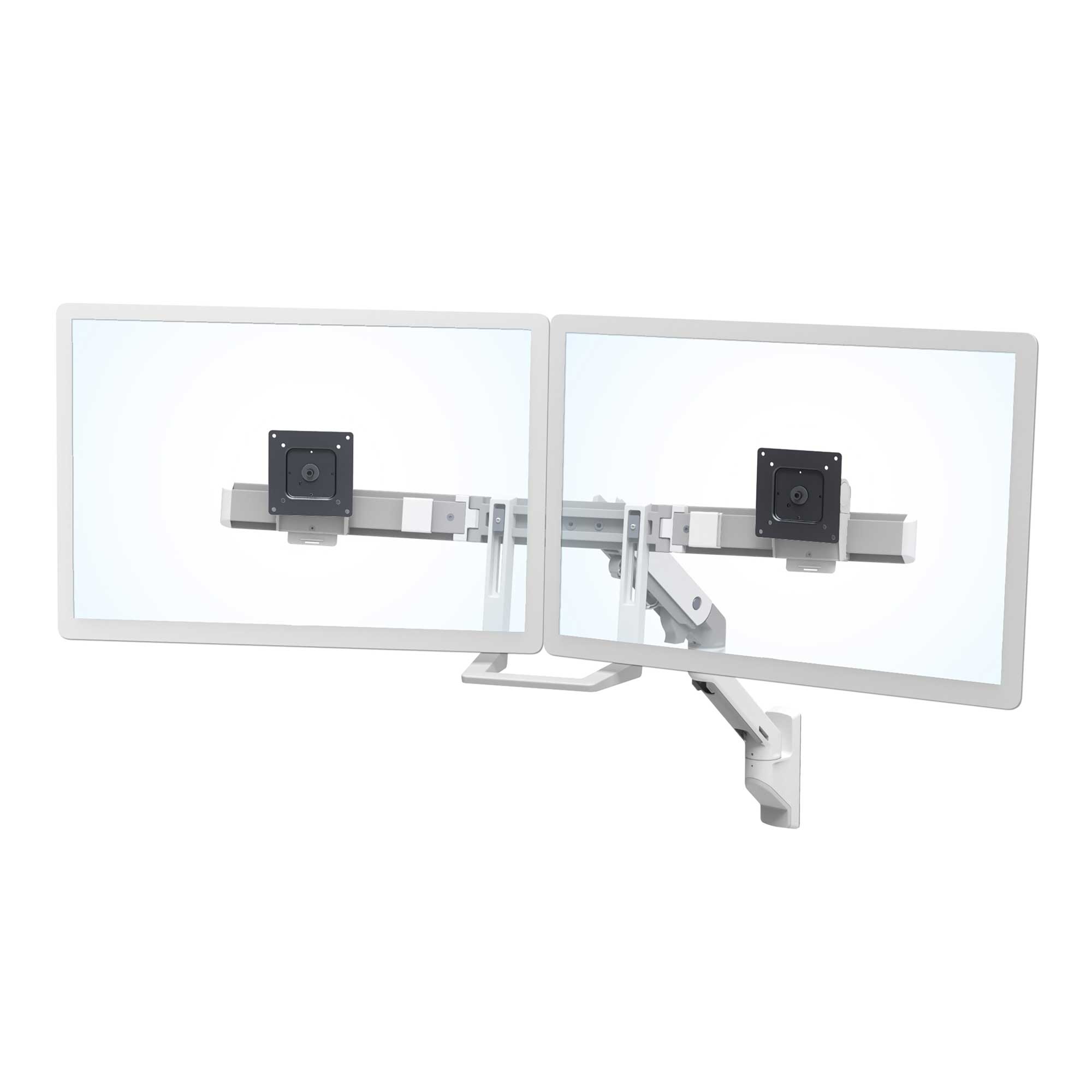 Ergotron HX Dual Monitor Arm, Wandhalterung für 2 Monitore (weiß)