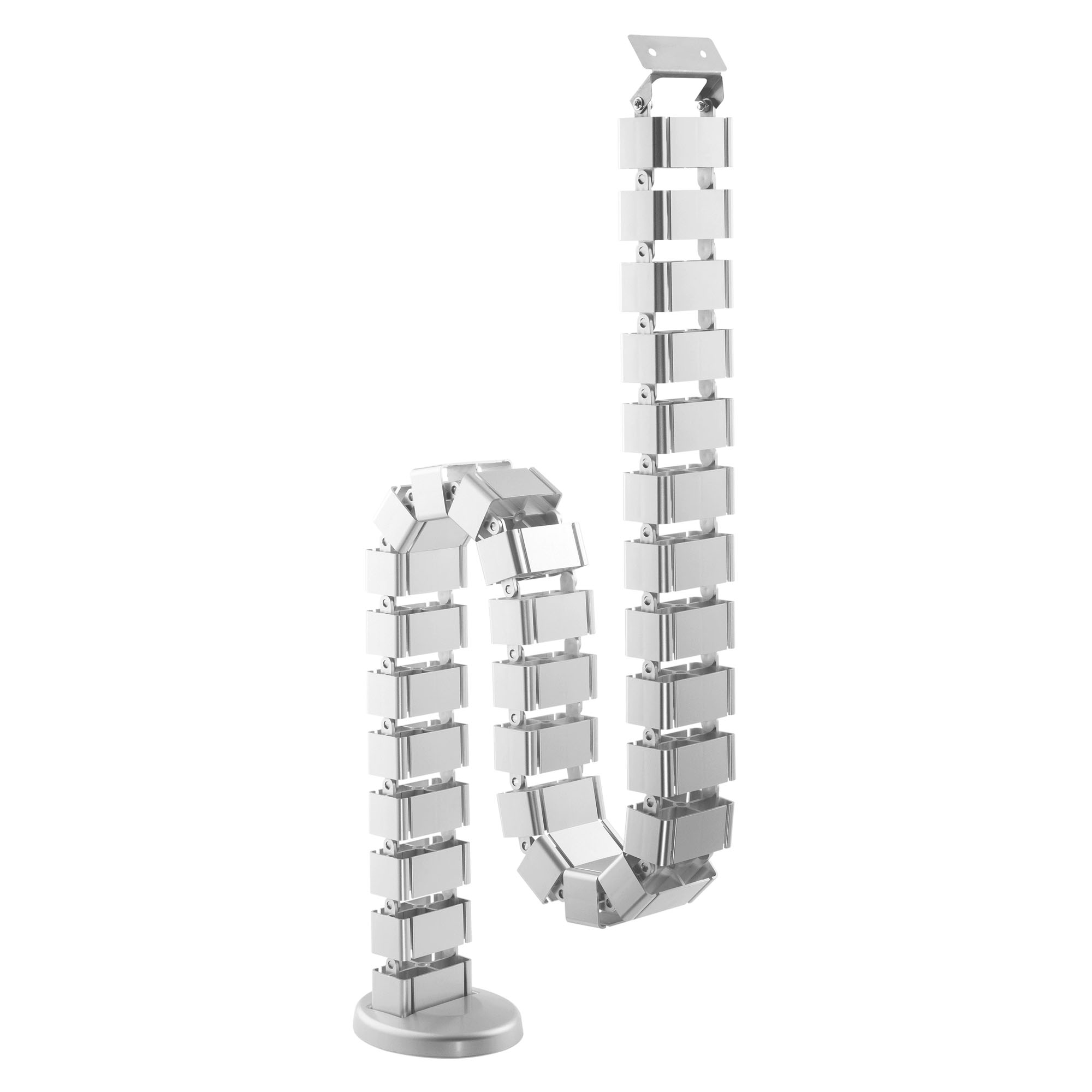 Spacetronik Kabelschlange 128 cm, eckig - Kabelmanagement für Büro, Schreibtisch