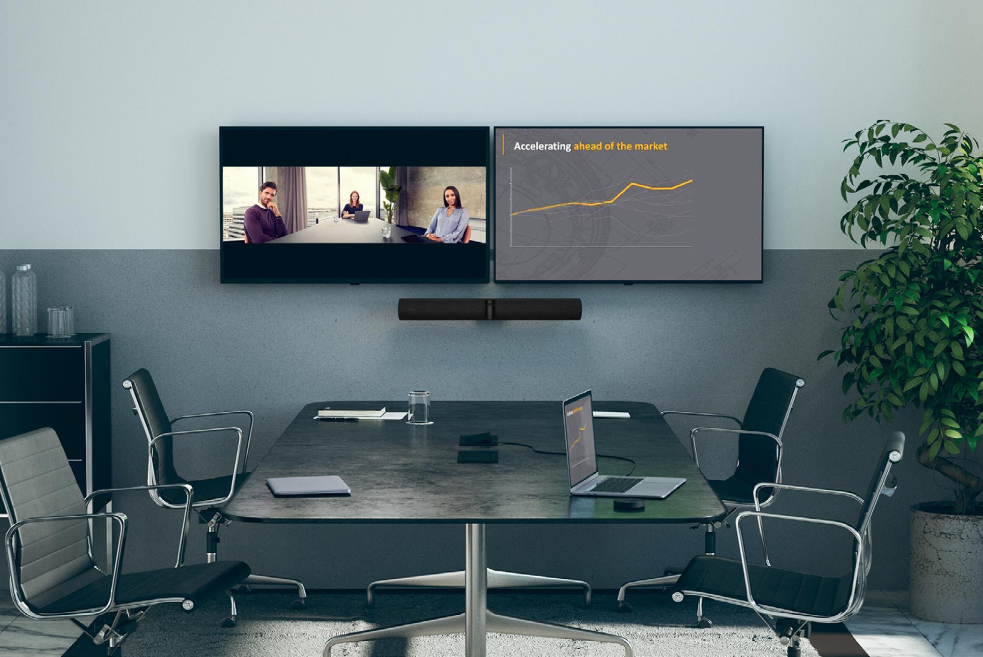 JABRA PANACAST 50 mit 180° Panoramik-4K für 5-10 Sitzplätze grau