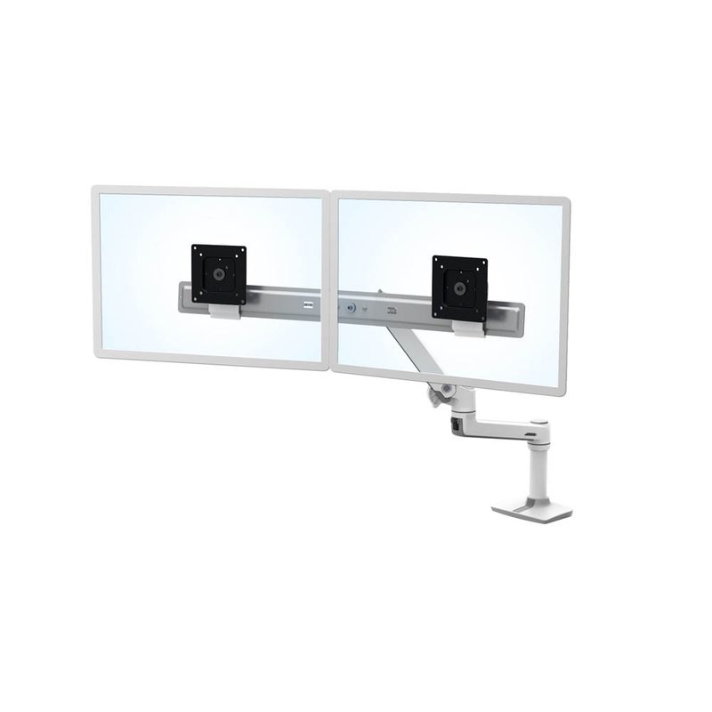 Ergotron LX Dual Direct Monitor Arm, Tischhalterung für 2 Monitore (bis 5 kg pro Monitor)