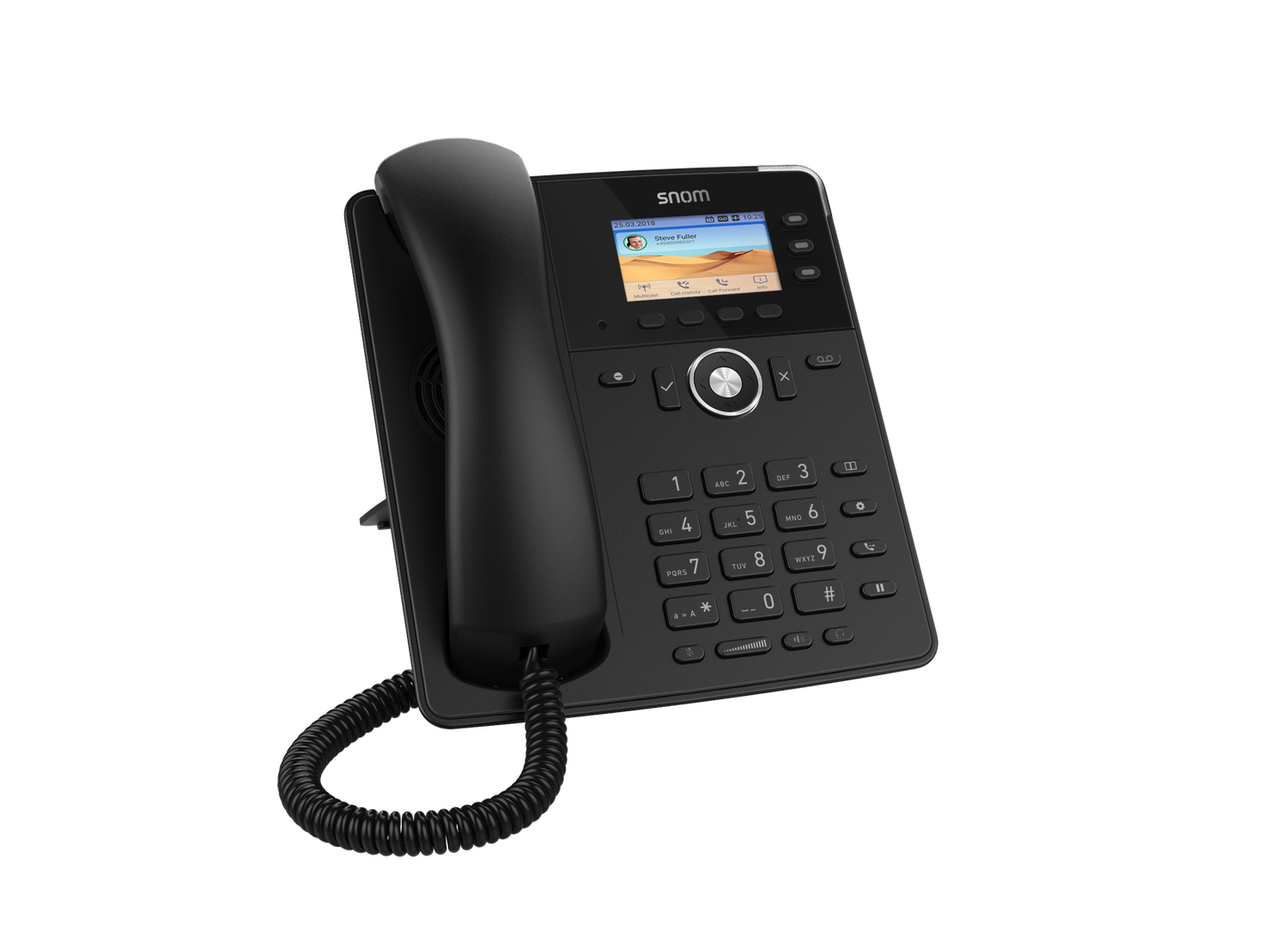 SNOM D717 - Tischtelefon Schwarz