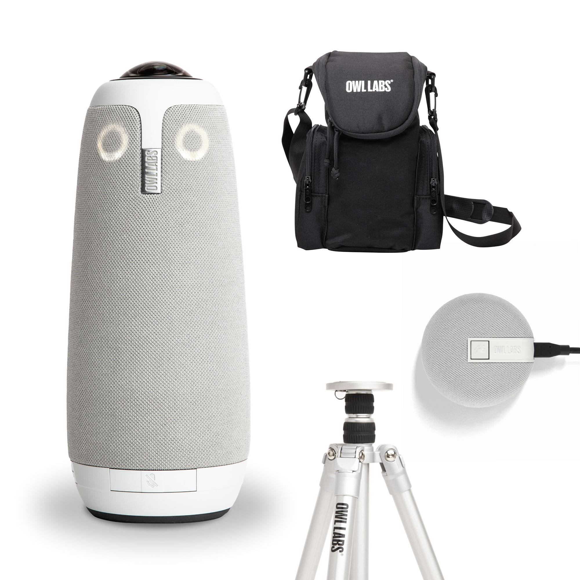 Meeting Owl 3 Videokonferenzsystem Bundle (Meeting Owl 3, Tasche, Stativ, Zusatzmikrofon)
