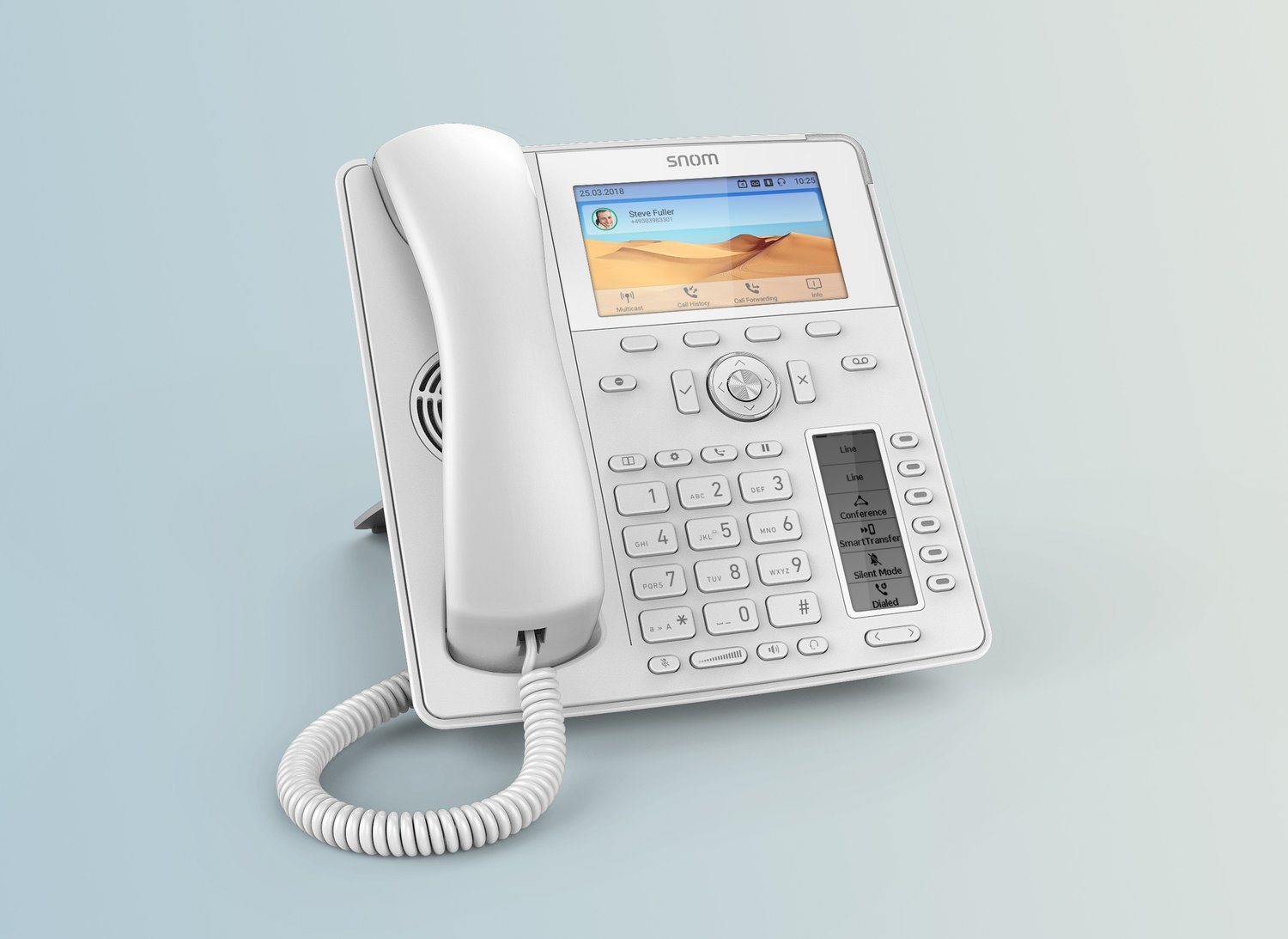 SNOM D785 - Tischtelefon Weiß