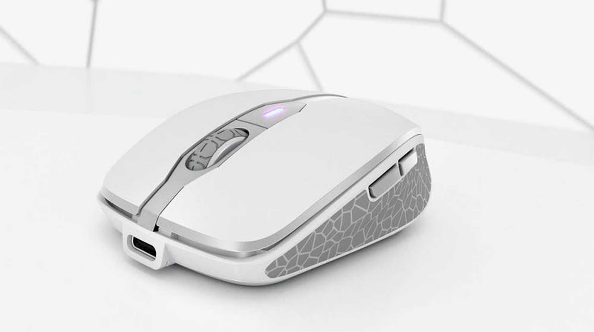 CHERRY DW 9100 SLIM Tastatur-Maus-Set kabellos Weiß