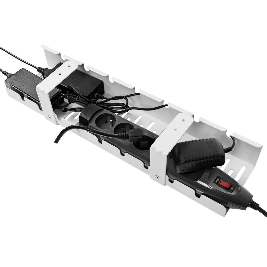 Spacetronik Kabelwanne Weiß