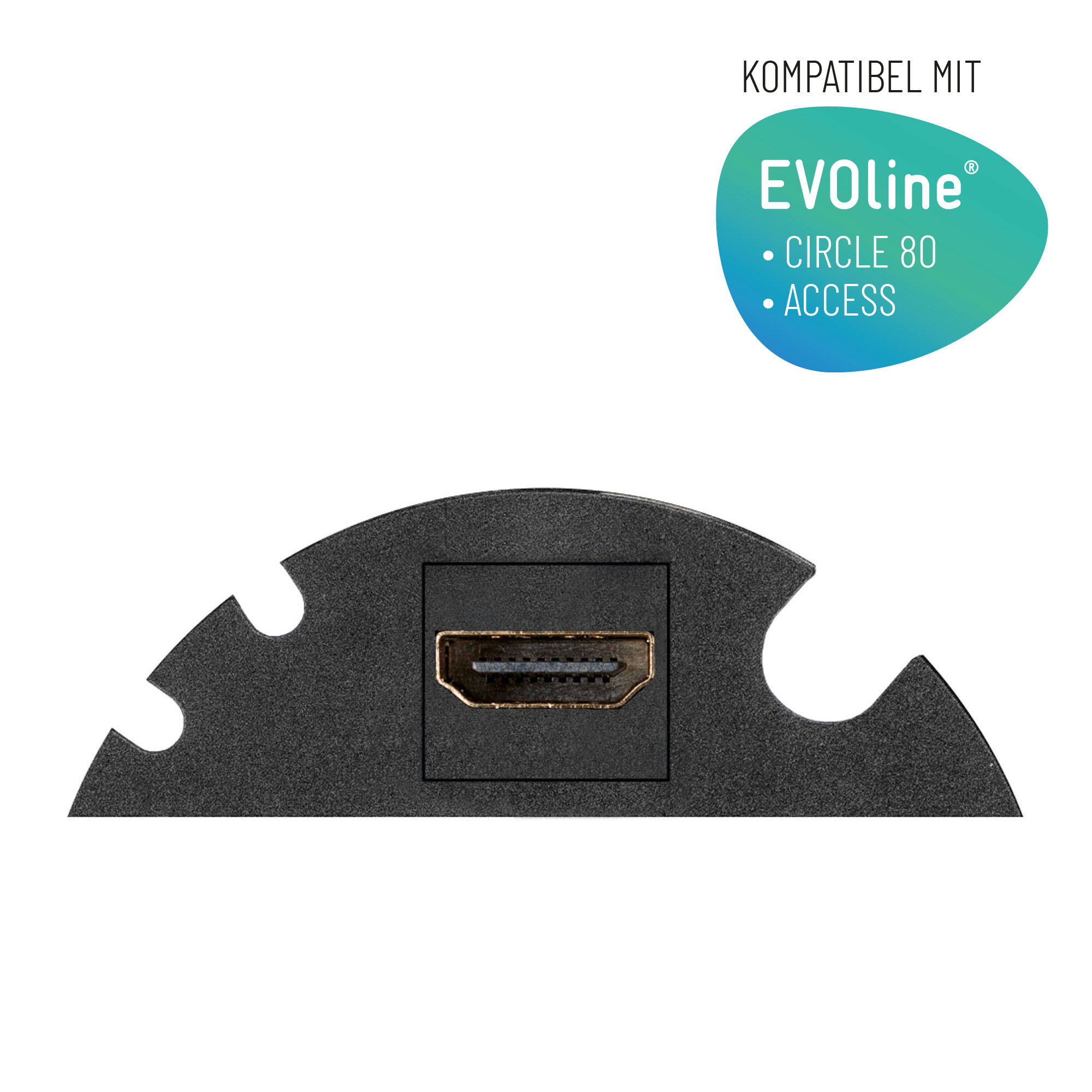 Verschlussmodul mit HDMI Buchse für EVOline Circle 80 & Access