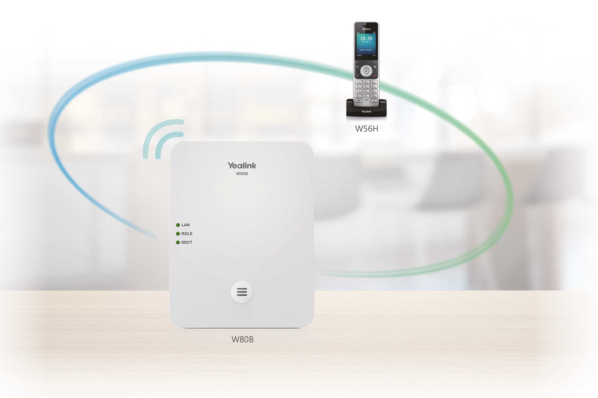 Yealink W80B IP DECT Telefon-Basisstation für Yealink W56H Mobilteil