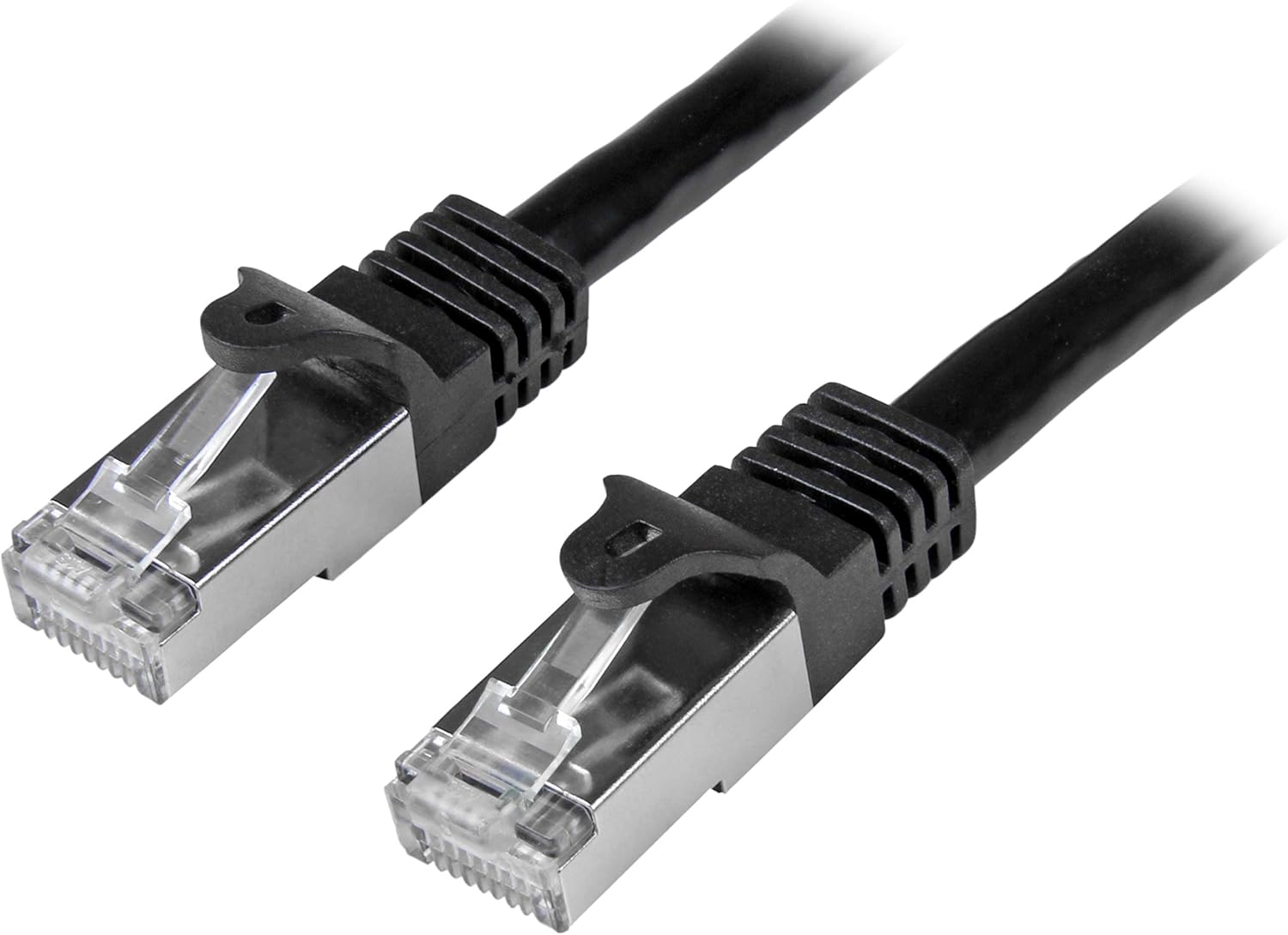 Netzwerkkabel 2m CAT6-Kabel - schwarzes CAT6-Patchkabel - RJ45 LAN Kabel