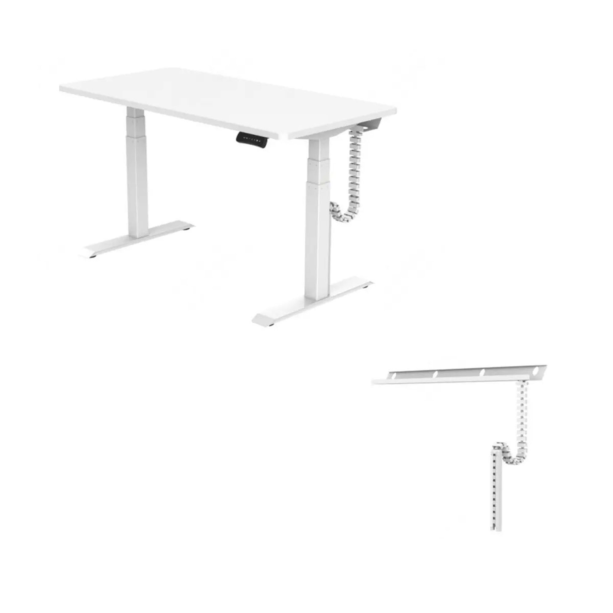 Spacetronik Kabelwanne mit Kabelschlange Grau