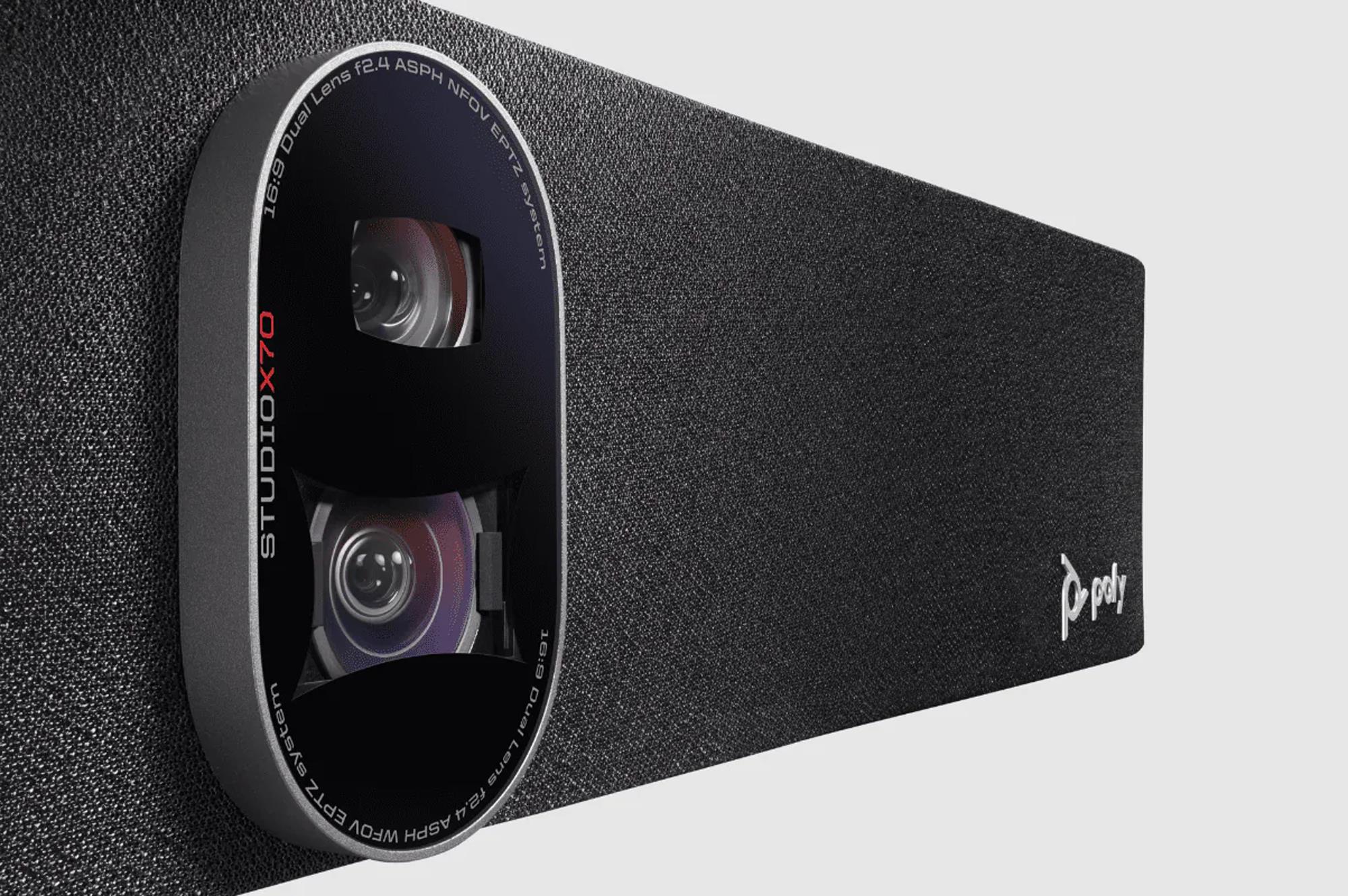 Poly Studio X70 All-in-one Videokonferenzsystem für große Konferenzräume mit TC8 Controller (Ochno kompatibel)