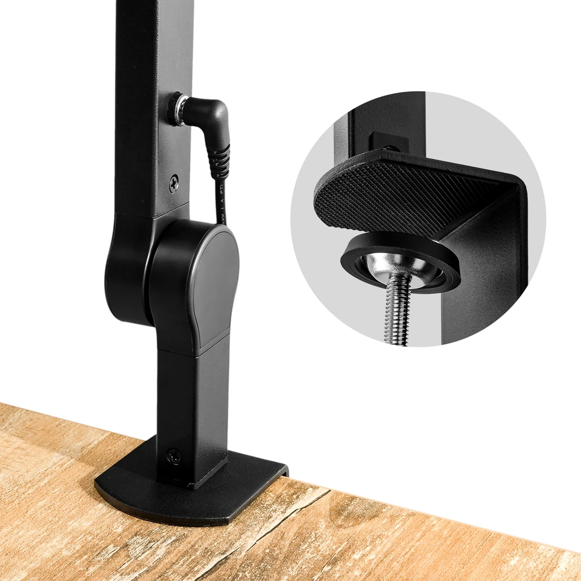 Schattenlose LED Schreibtischlampe mit Tischklemme für Büro & Home Office (717 mm)