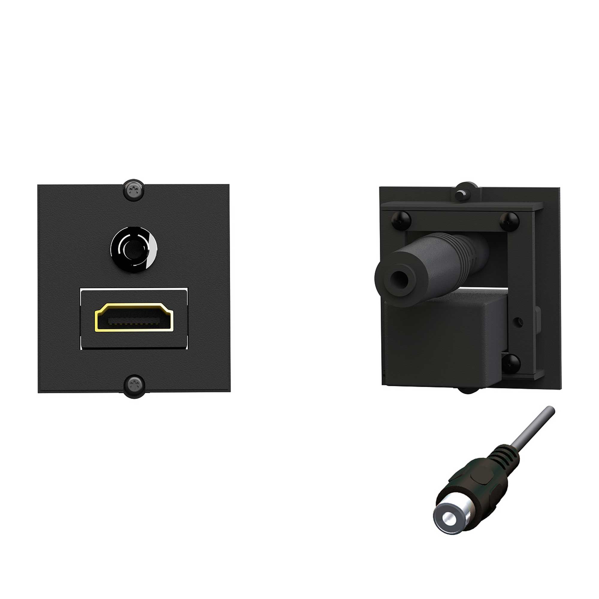 90° Custom Modul 1 x HDMI + Miniklinke