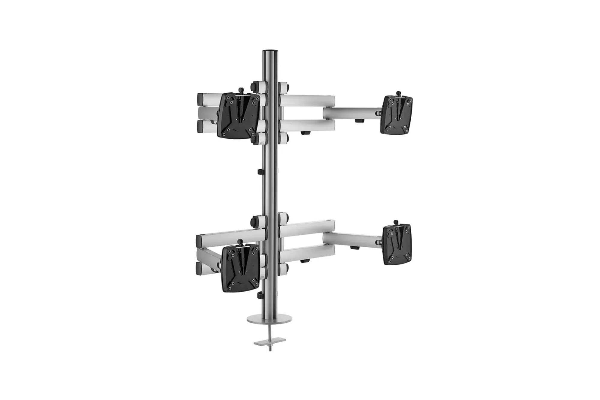 NOVUS Monitorhalterung 4 Monitore TSS Quattro Teleskop, Silber