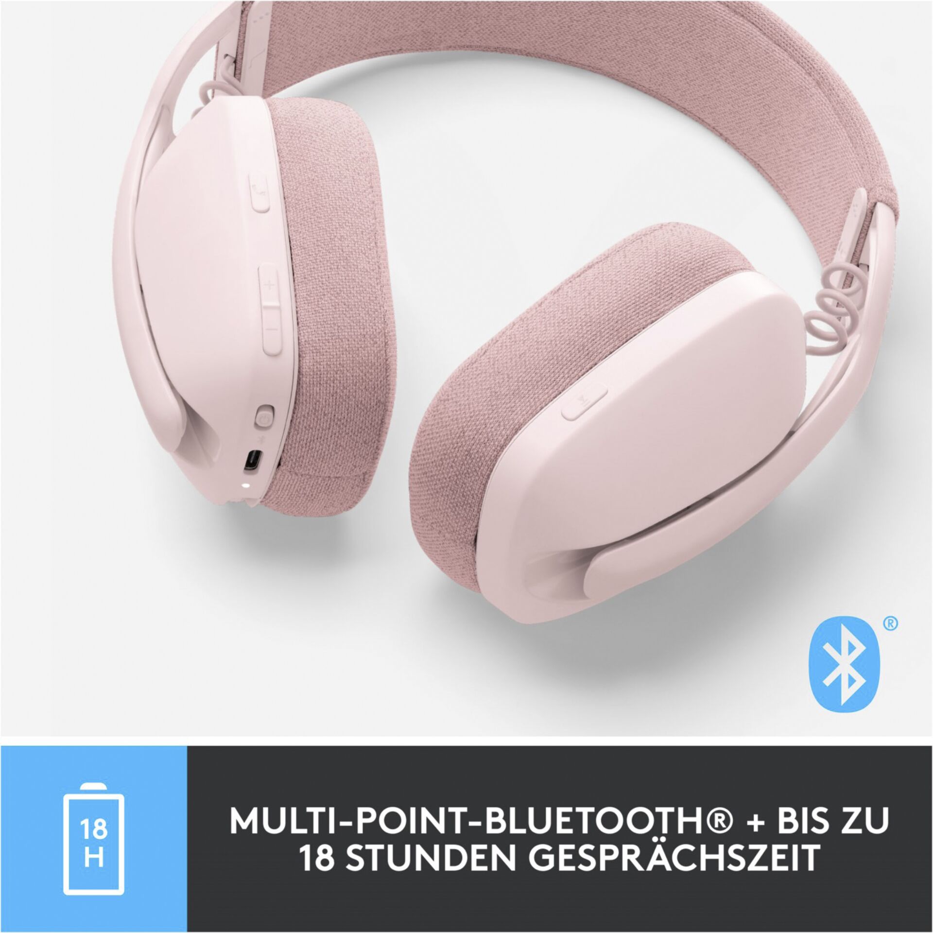 Logitech ZONE VIBE 100 Bluetooth-Headset Rosa