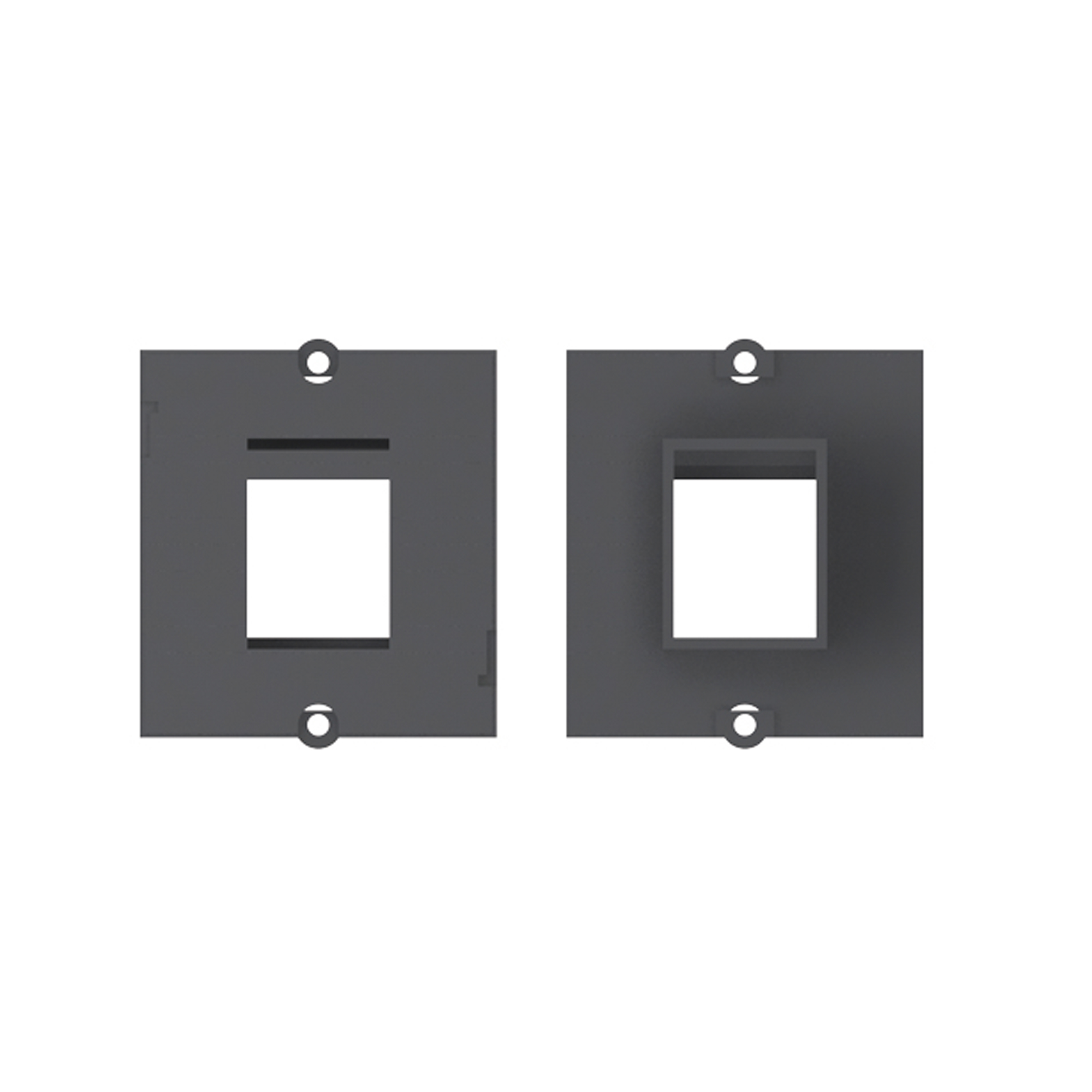 BACHMANN Custom Modul Rahmen für 1x Keystone Modul Schwarz