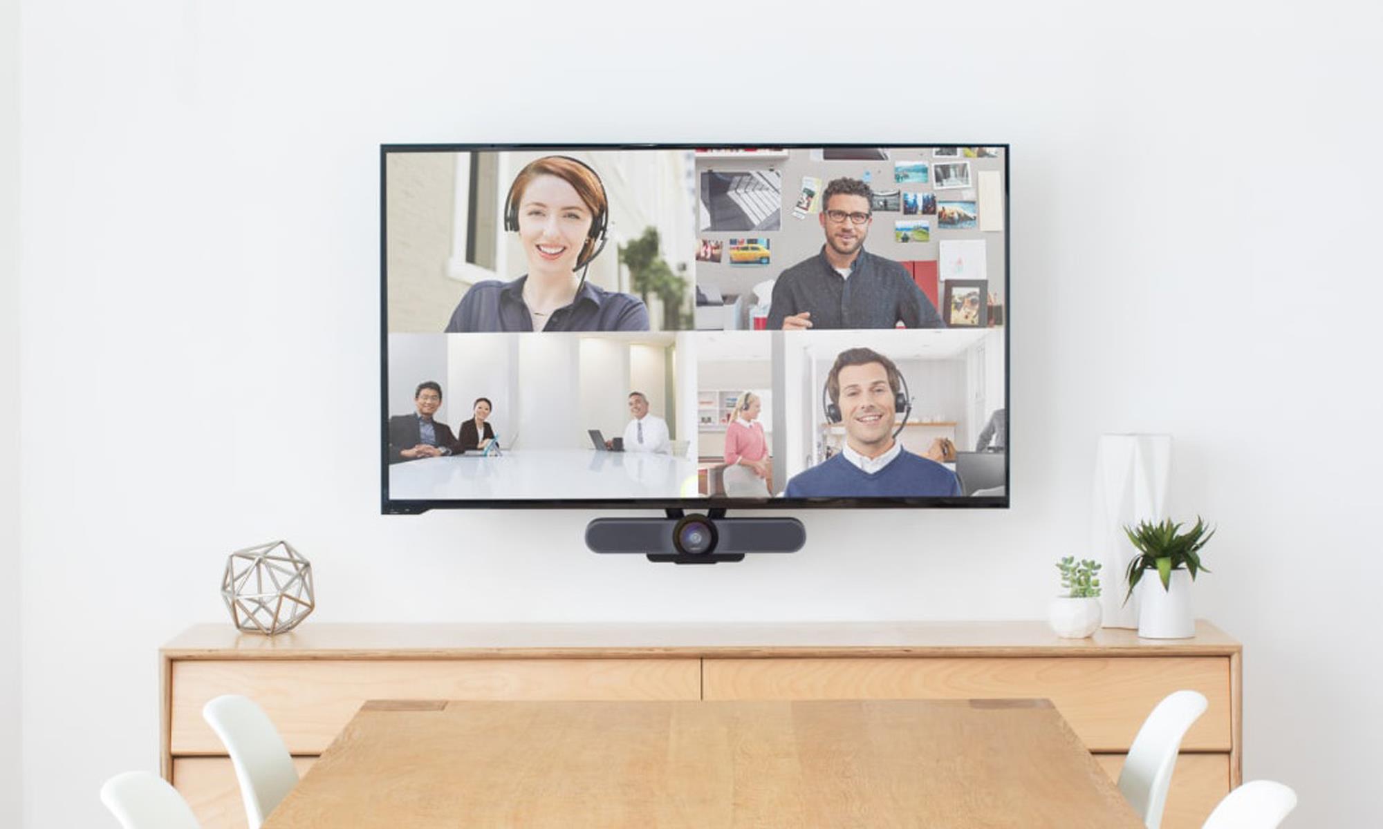 LOGITECH MEETUP Videokonferenzsystem für 6 Sitzplätze (8 Sitzplätze mit Zusatzmikrofon)