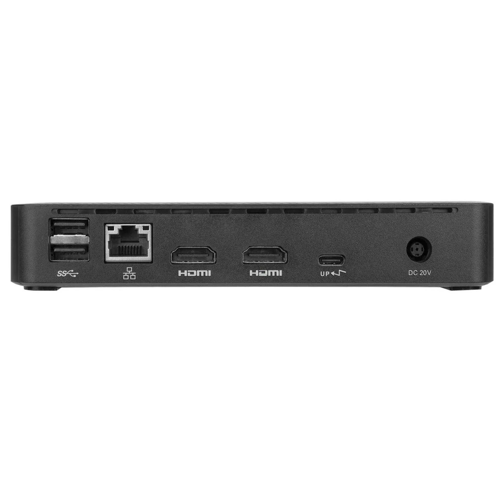 TARGUS Universelle USB-C DV4K Dockingstation für 1-2 Monitore mit 65 W Pass-Trough-Ladefunktion