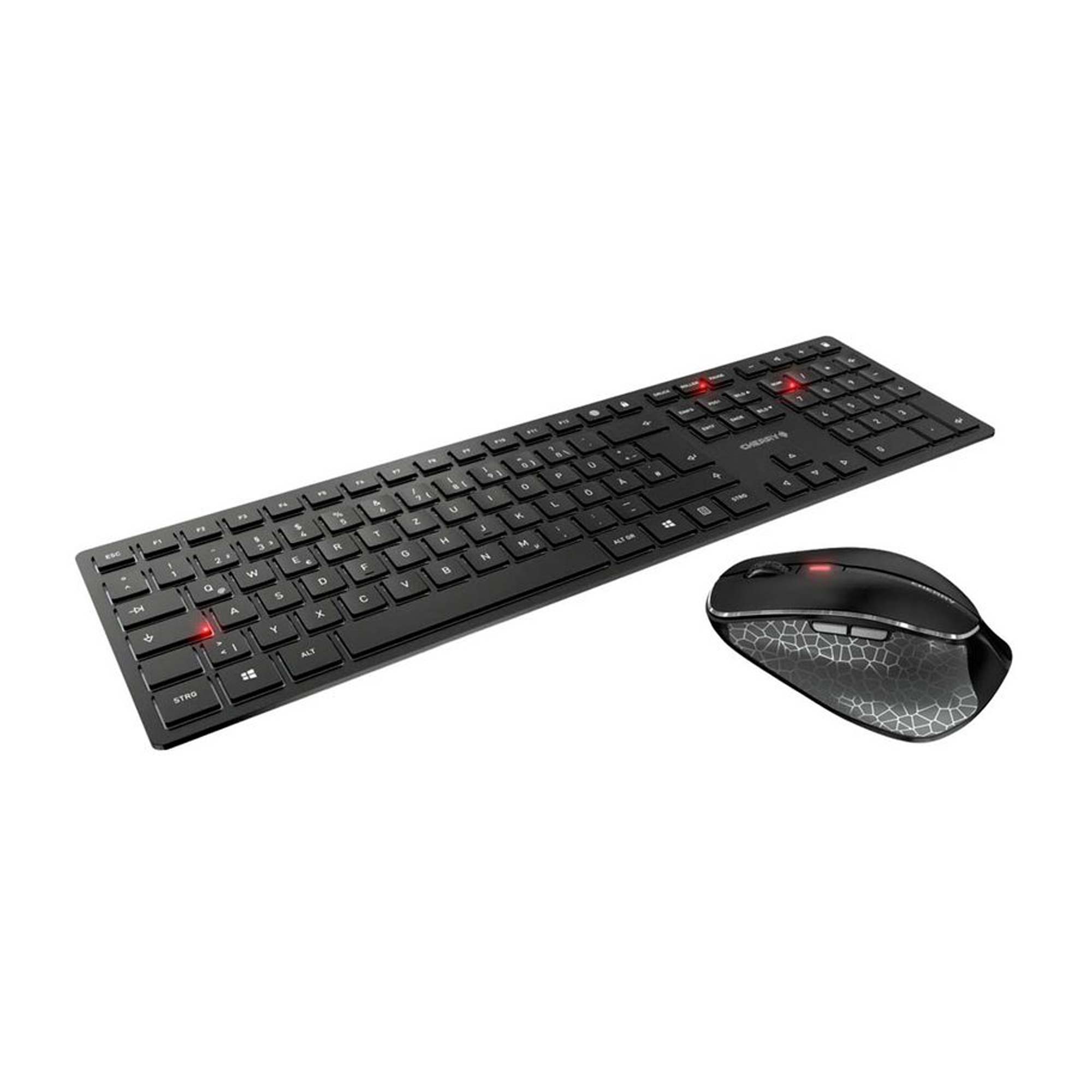 CHERRY DW 9500 SLIM Tastatur-Maus-Set kabellos (Schwarz)
