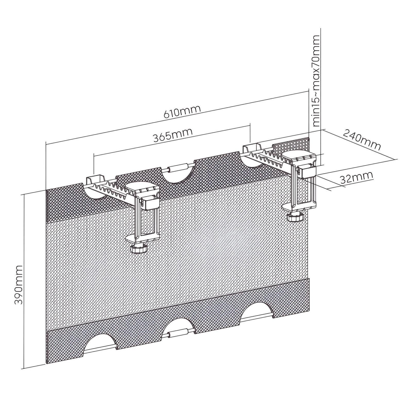 Spacetronik Mesh Kabelwanne 610 x 390 mm