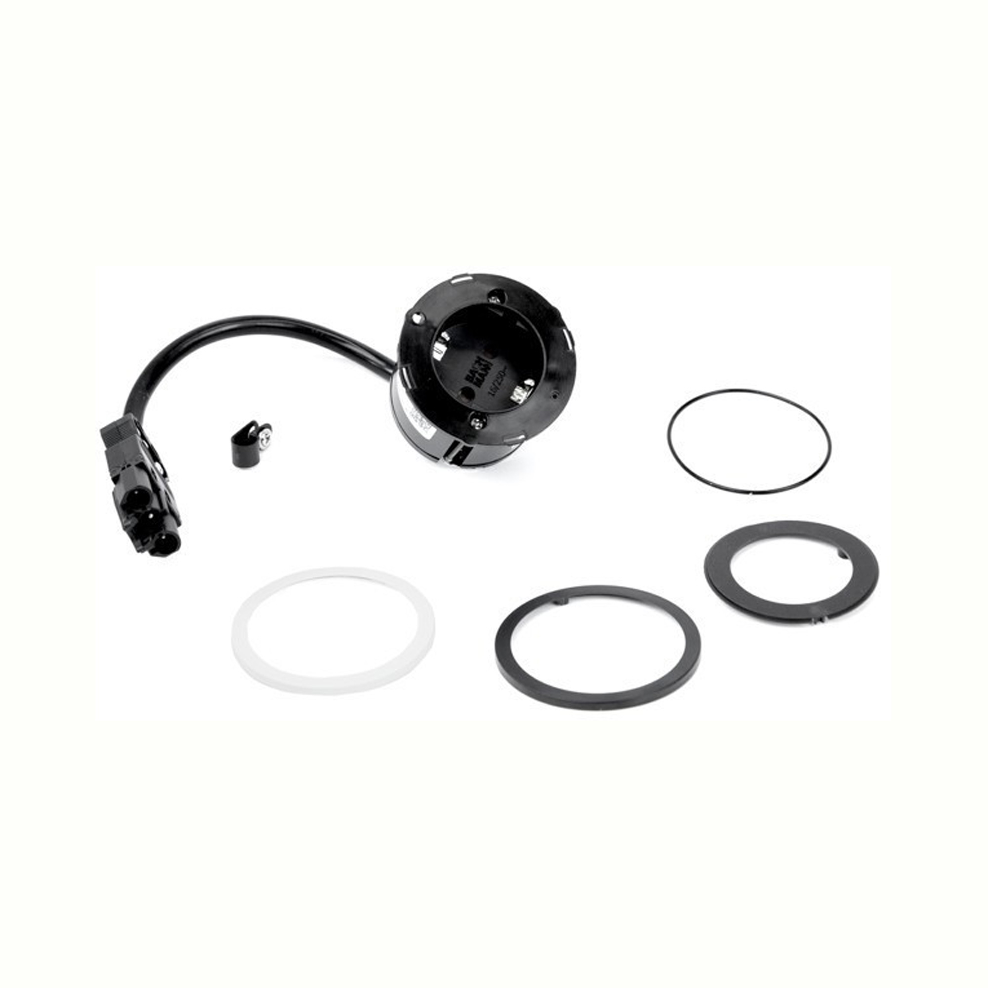 BACHMANN Einbausteckdose PIX mit GST18i3 Zuleitung, schwarz