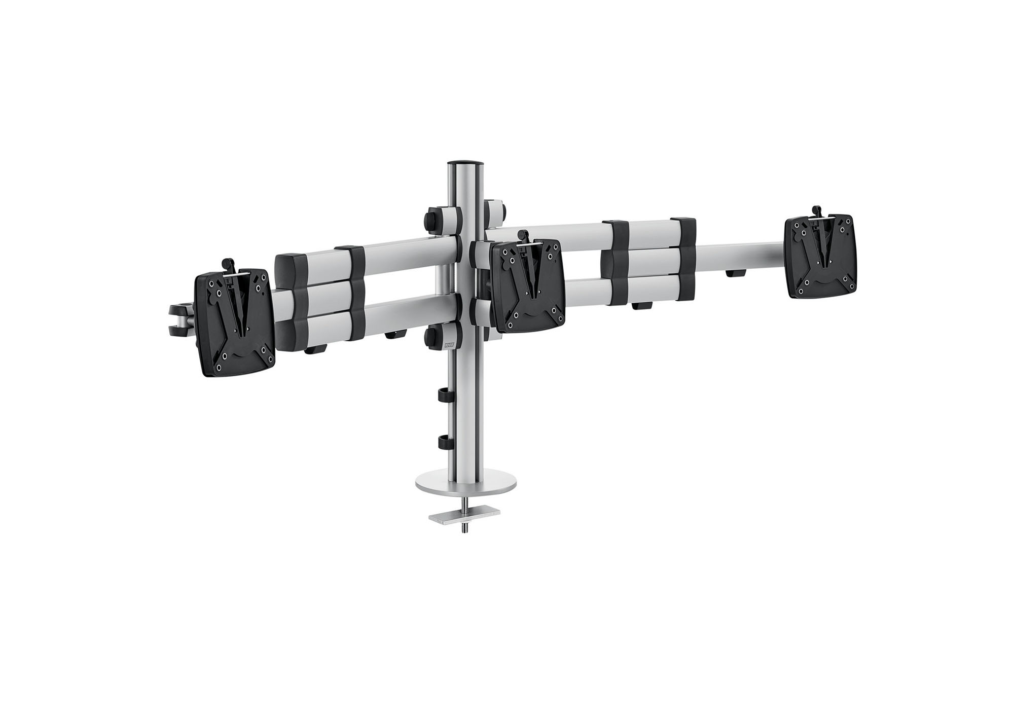 NOVUS Monitorhalterung 3 Monitore TSS Trio Teleskop, Silber