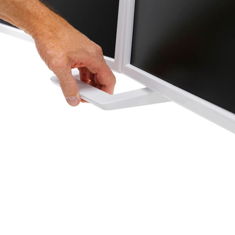 Ergotron HX Dual Monitor - Monitor Tischhalterung für 2 Monitore (bis 8 kg pro Monitor) weiß