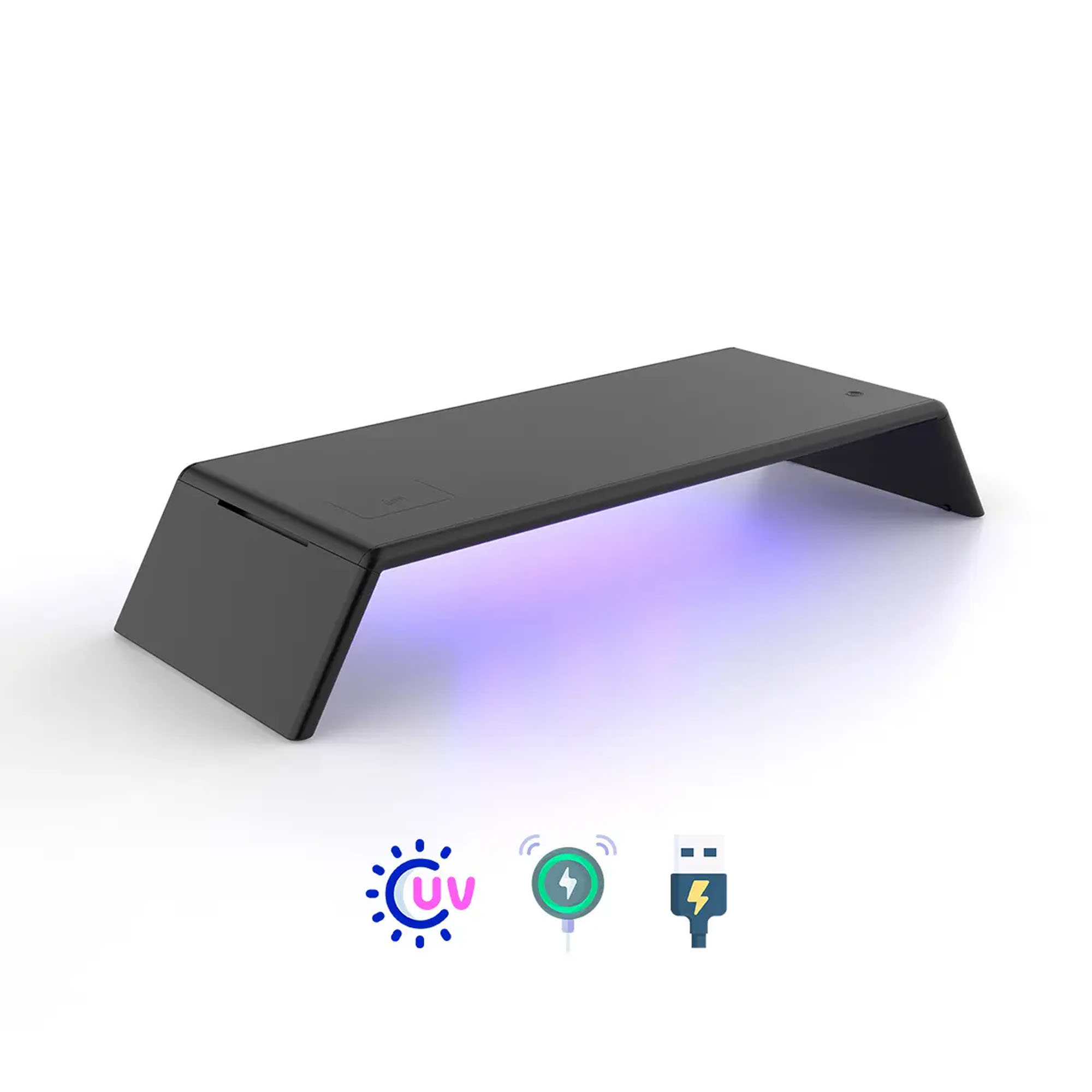 Spacetronik Monitorständer mit UV-Licht & Induktiver Ladestation