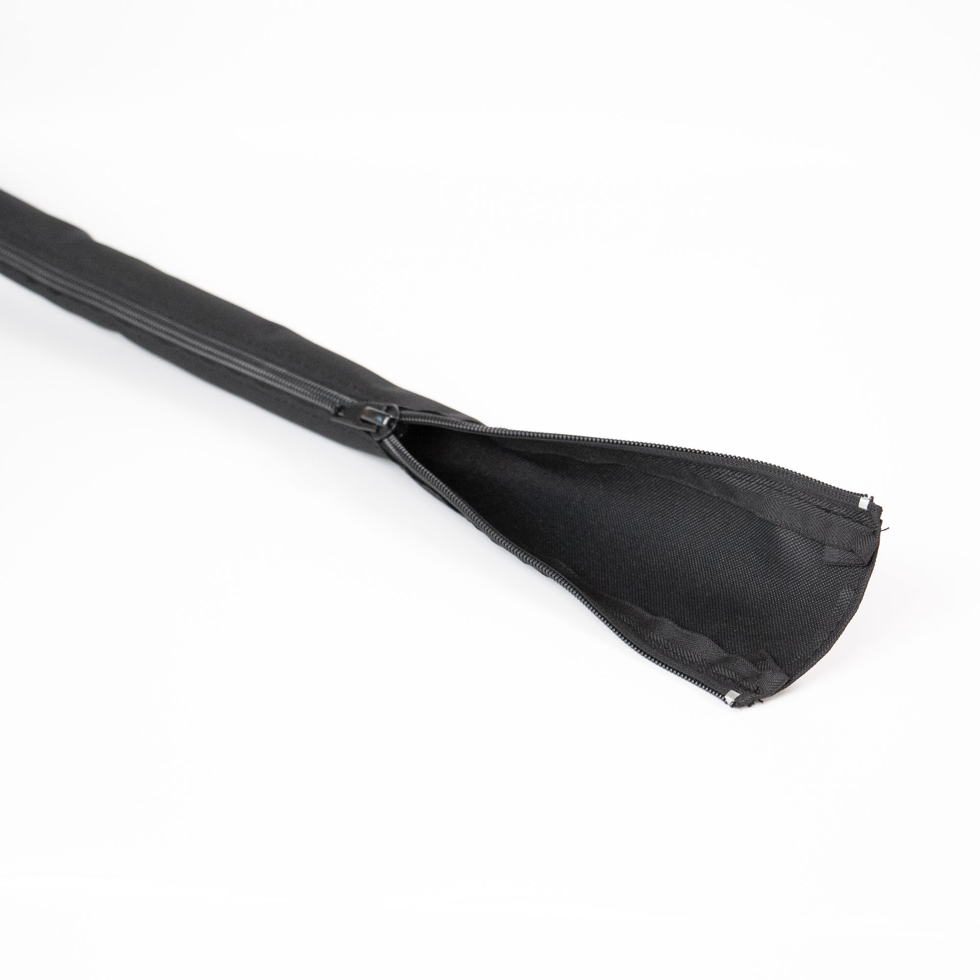 Hicab Kabelschlauch mit Reißverschluss, 120 cm, schwarz