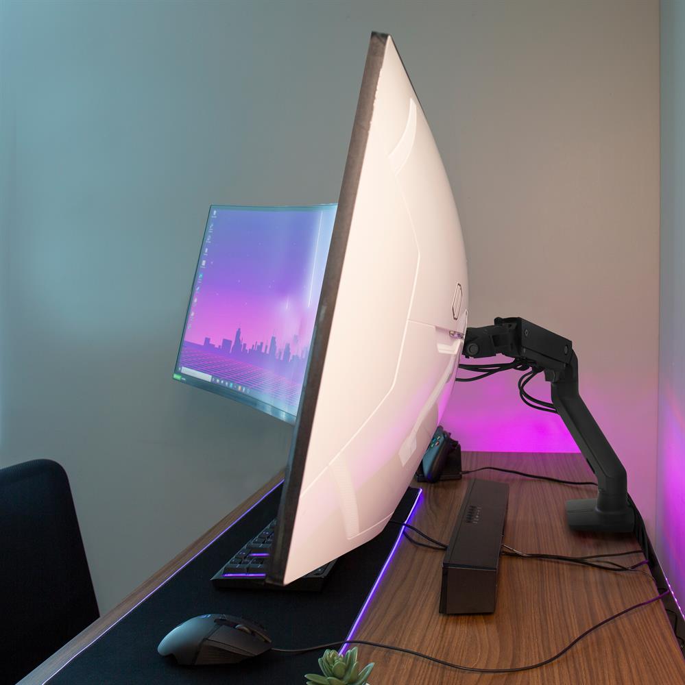 Ergotron HX Monitor Arm mit HeavyDuty-Gelenk für Curved Monitore bis 49 Zoll