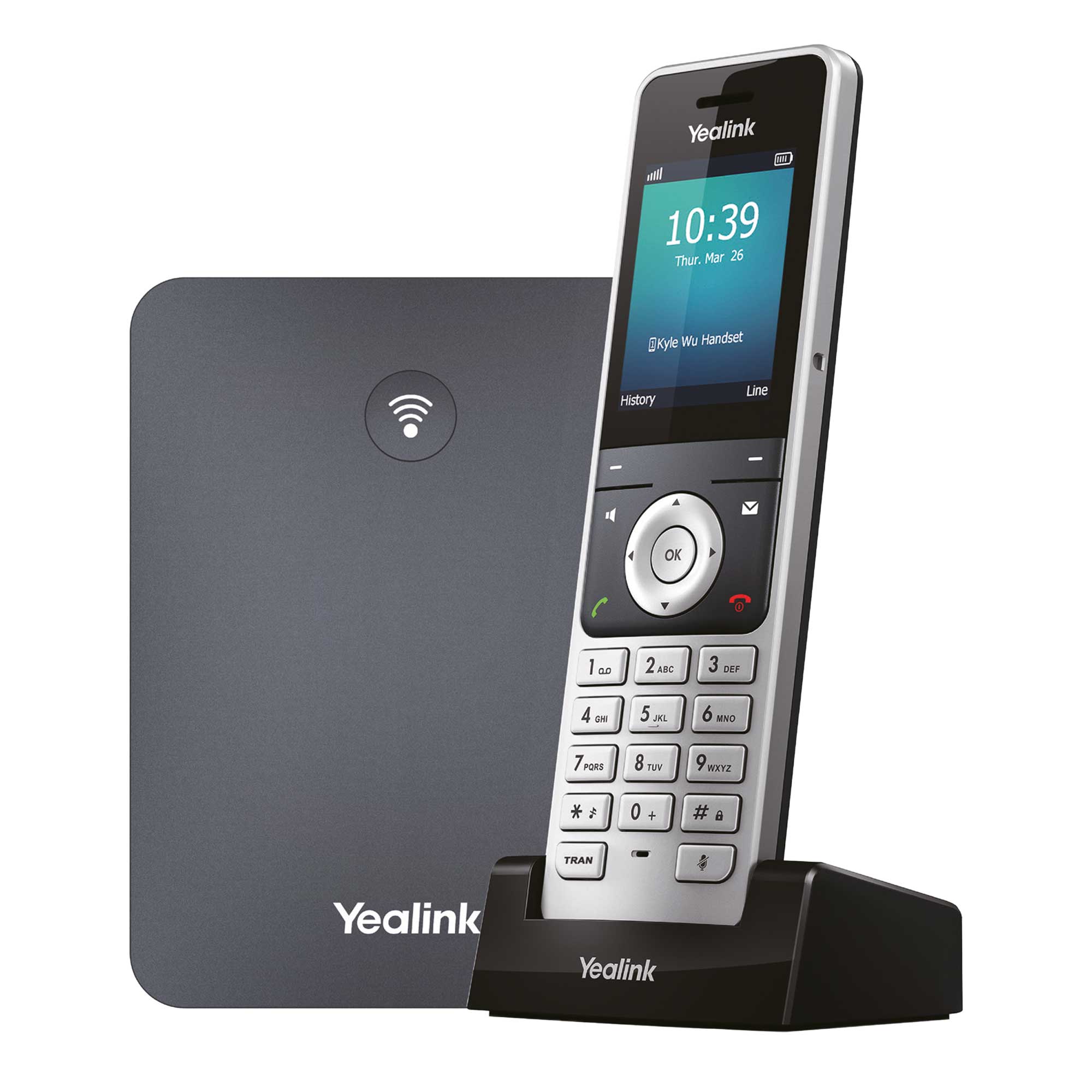 Yealink W76P - Bundle aus W56H Mobiltelefon + Basis W70B