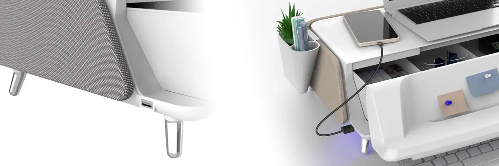 Spacetronik Monitorständer mit Schublade