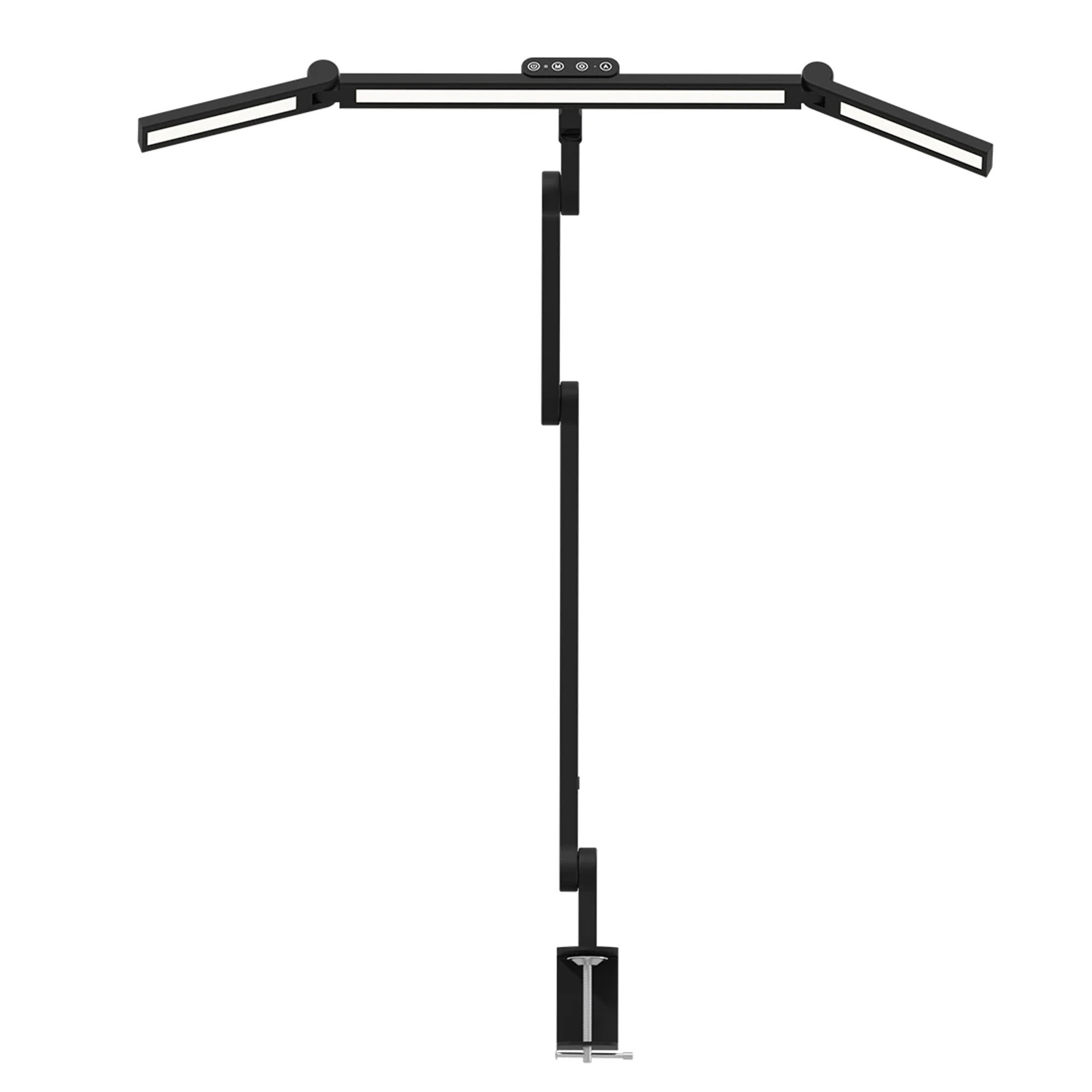 Schattenlose LED Schreibtischlampe mit Tischklemme für Büro & Home Office (717 mm)