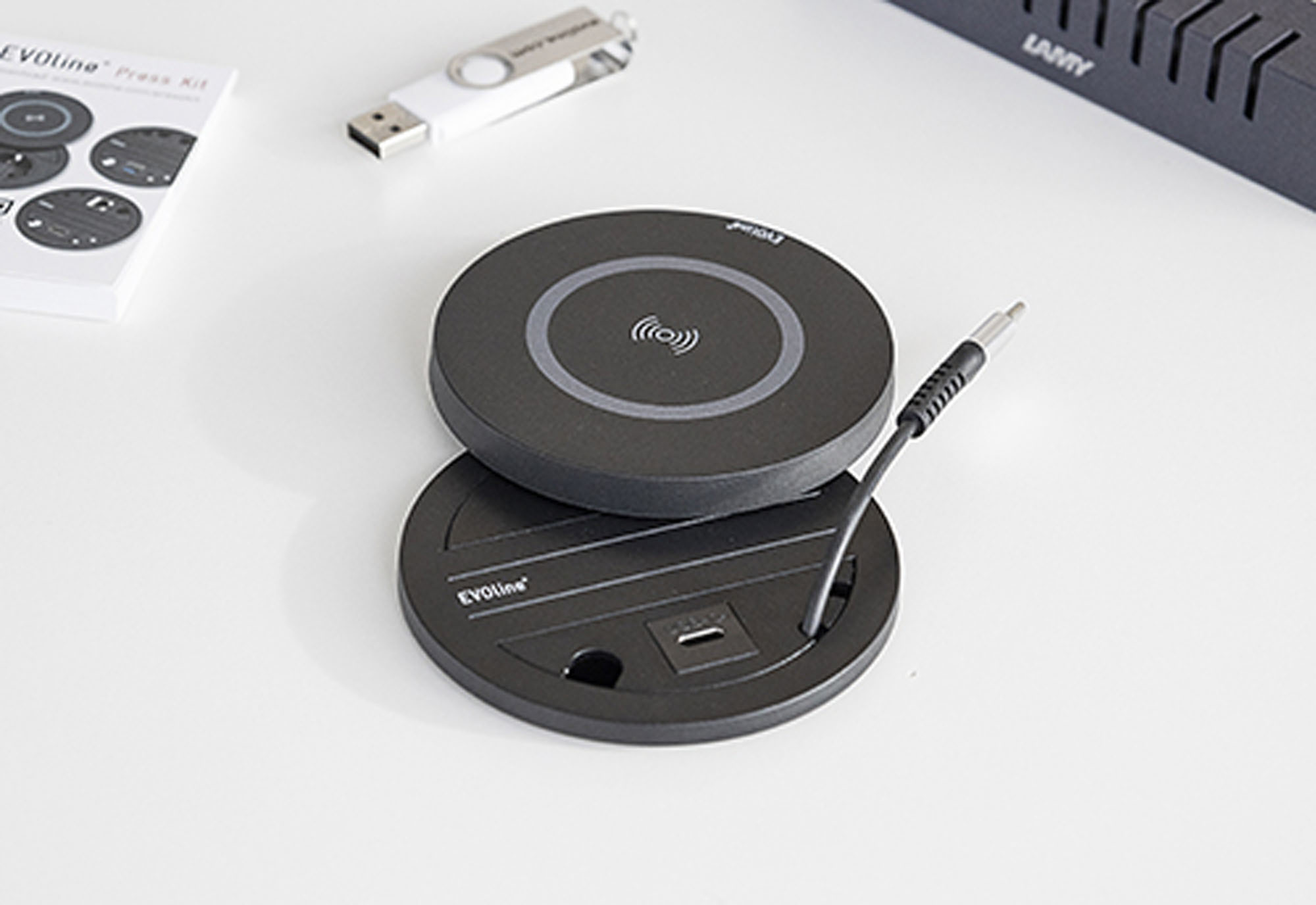 EVOline Circle 80 DisQ Deckel mit Netzteil - kompatibel mit Circle 80 & Access