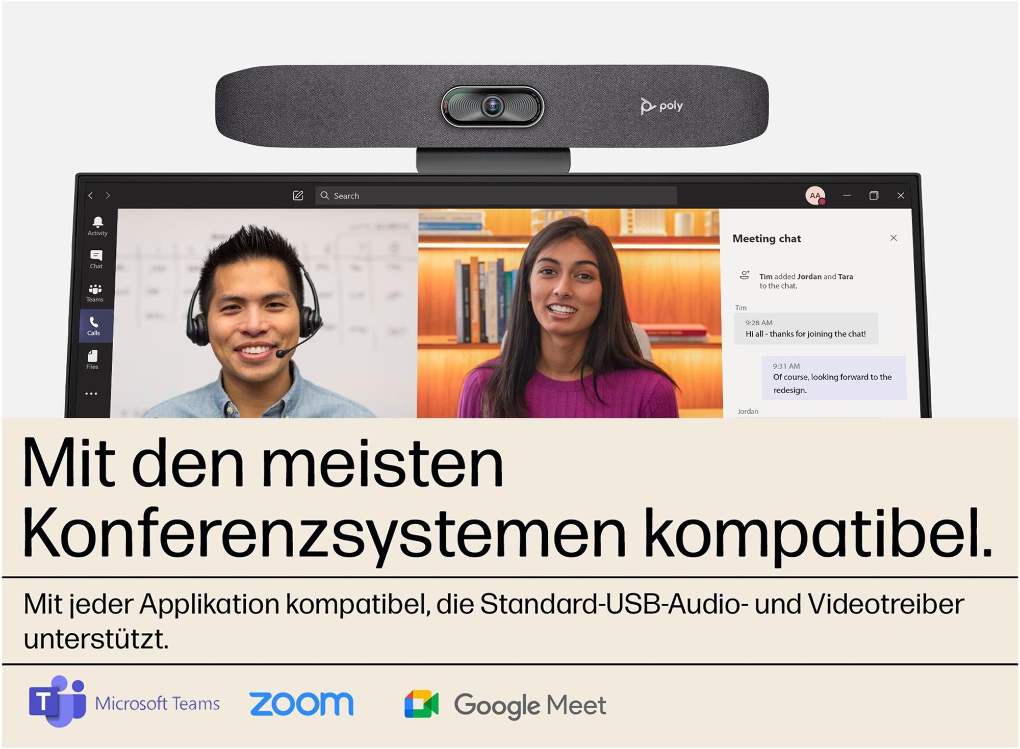 Poly Studio R30 All-in-One Plug-&-Play Videokonferenzsystem für kleine Teams