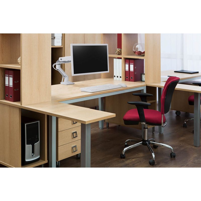 Ergotron HX Monitorarm für 1 Monitor (9,1 - 19,1 kg) - Tischhalterung weiß