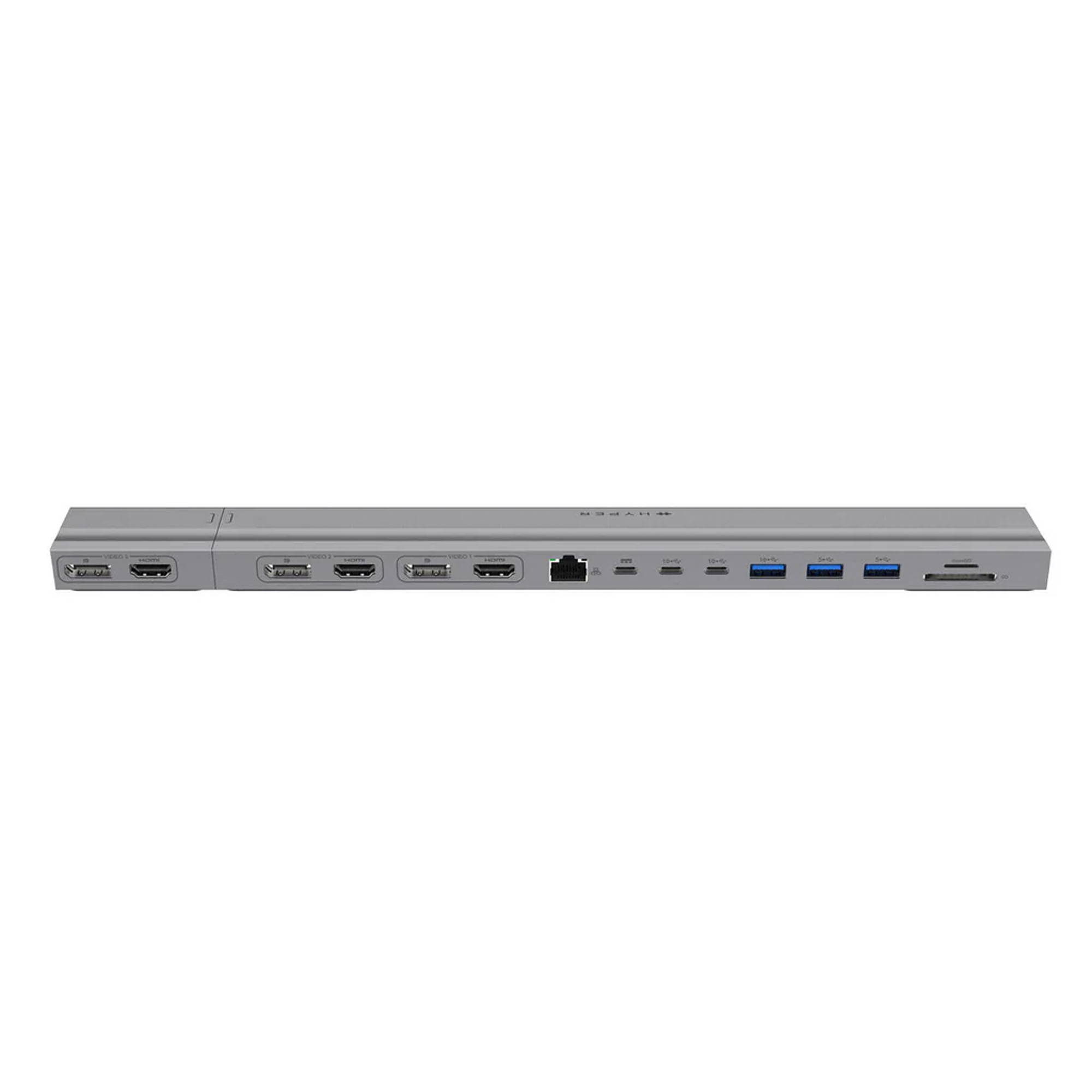 HYPER HyperDrive 4K Dockingstation - MB Pro für 1-3 Monitore | 13"-16" MacBooks - Silber