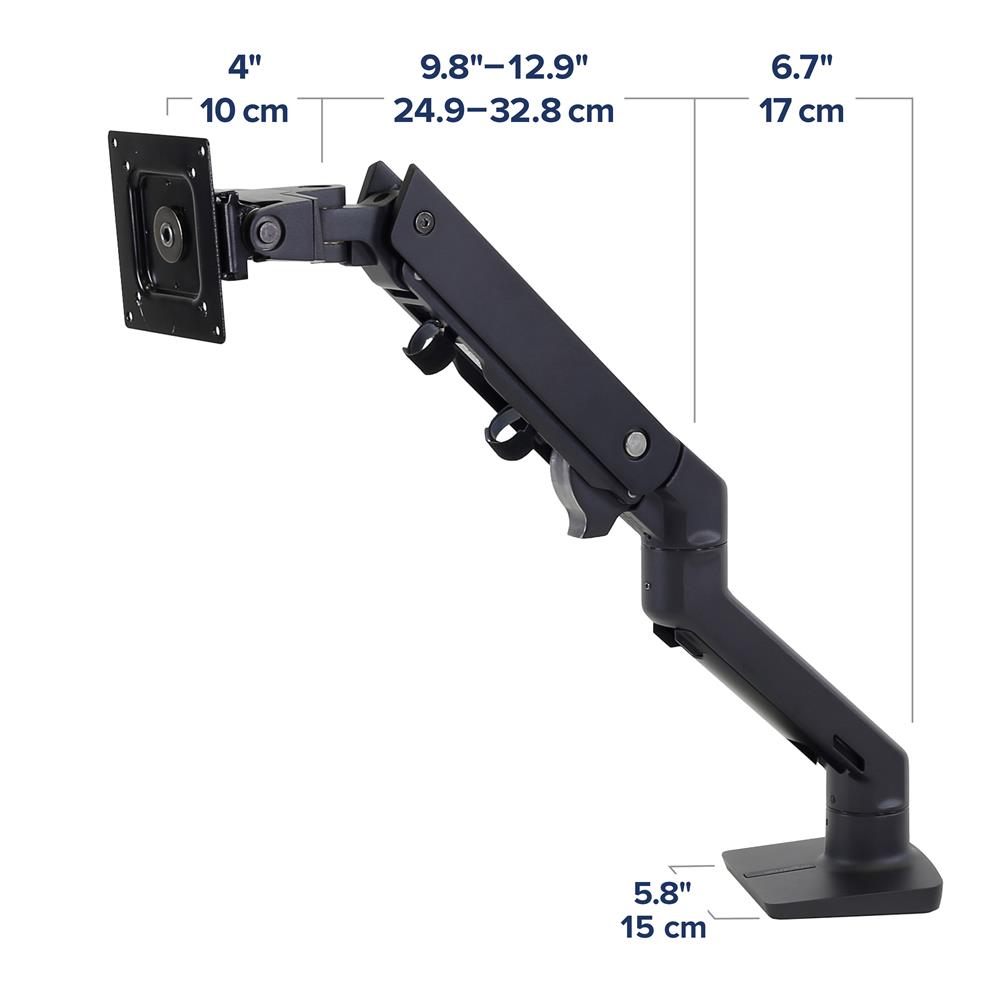 Ergotron HX Monitor Arm mit HeavyDuty-Gelenk für Curved Monitore bis 49 Zoll