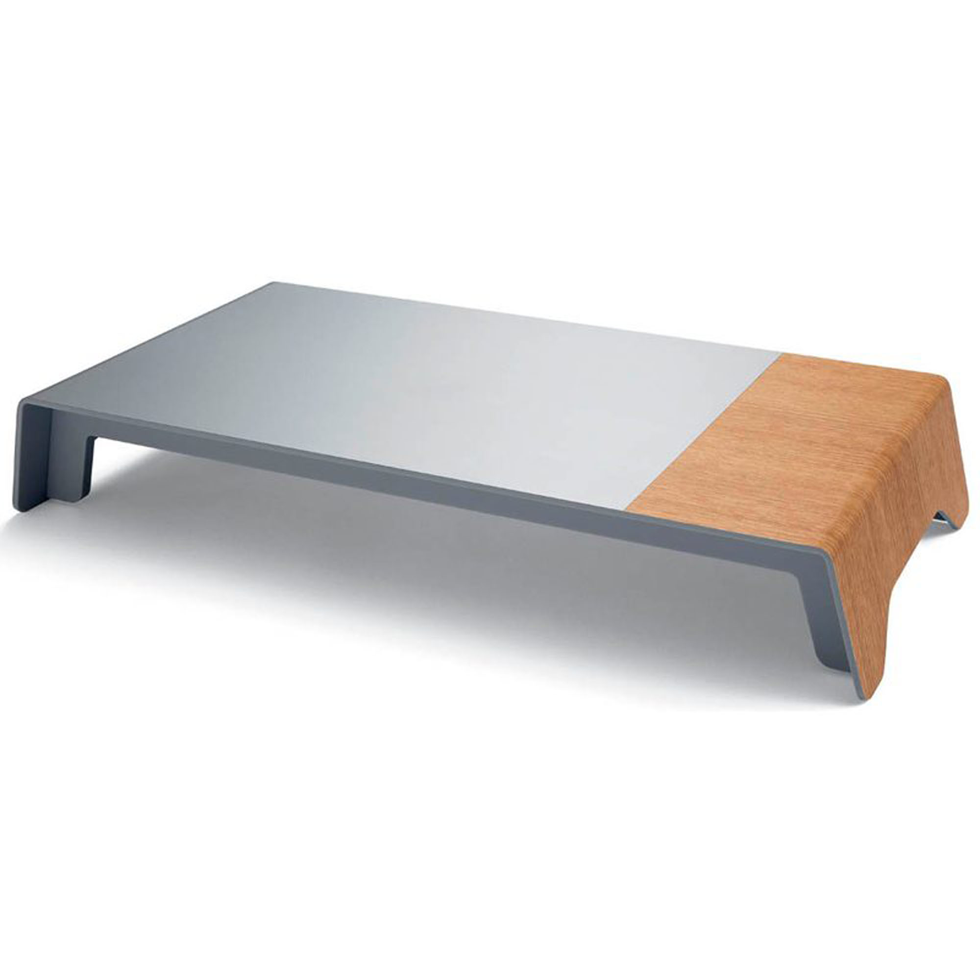 SIGEL Monitorständer Smartstyle silber/holzfarben
