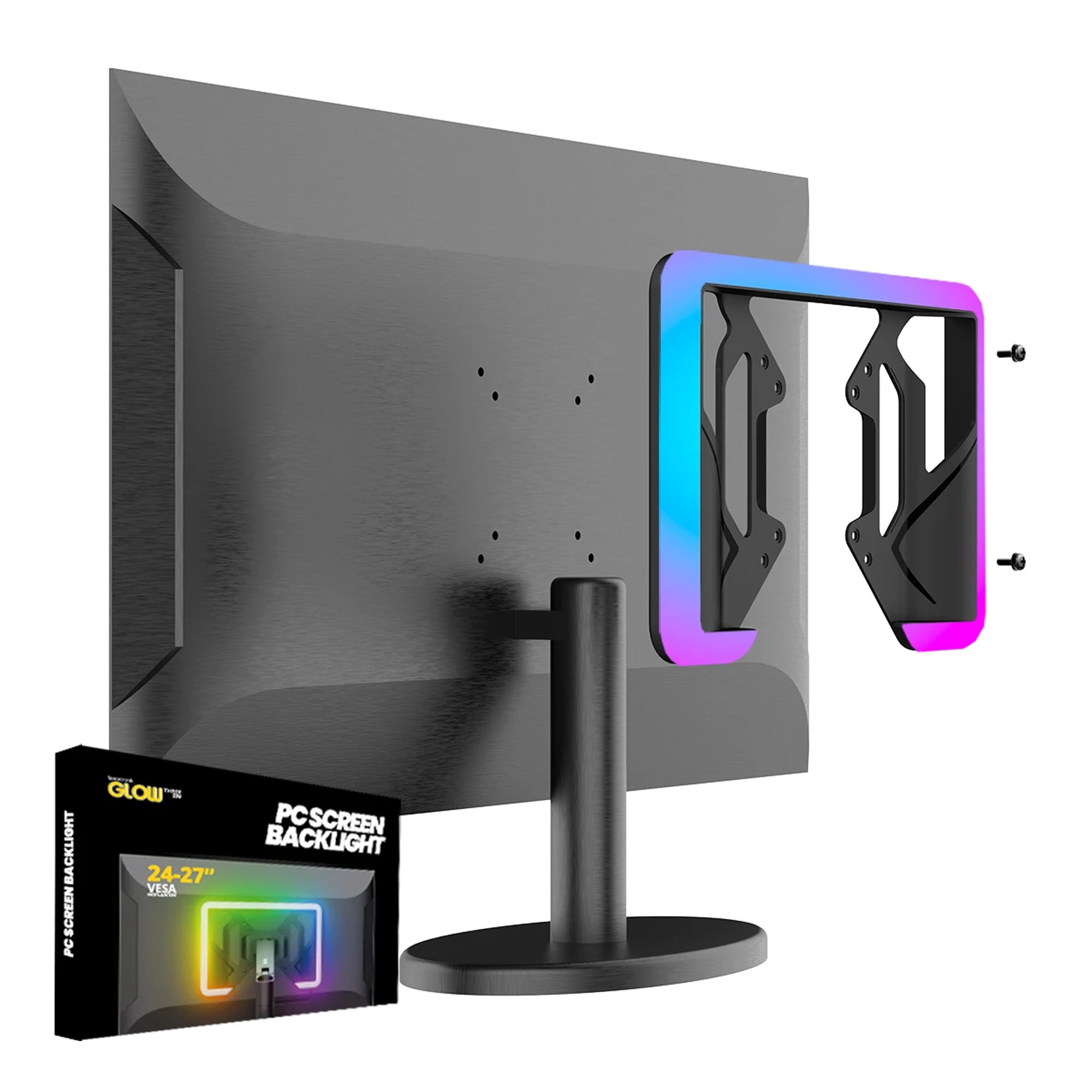 Spacetronik LED Hintergrundbeleuchtung für VESA-Halterung (bis 27 Zoll)