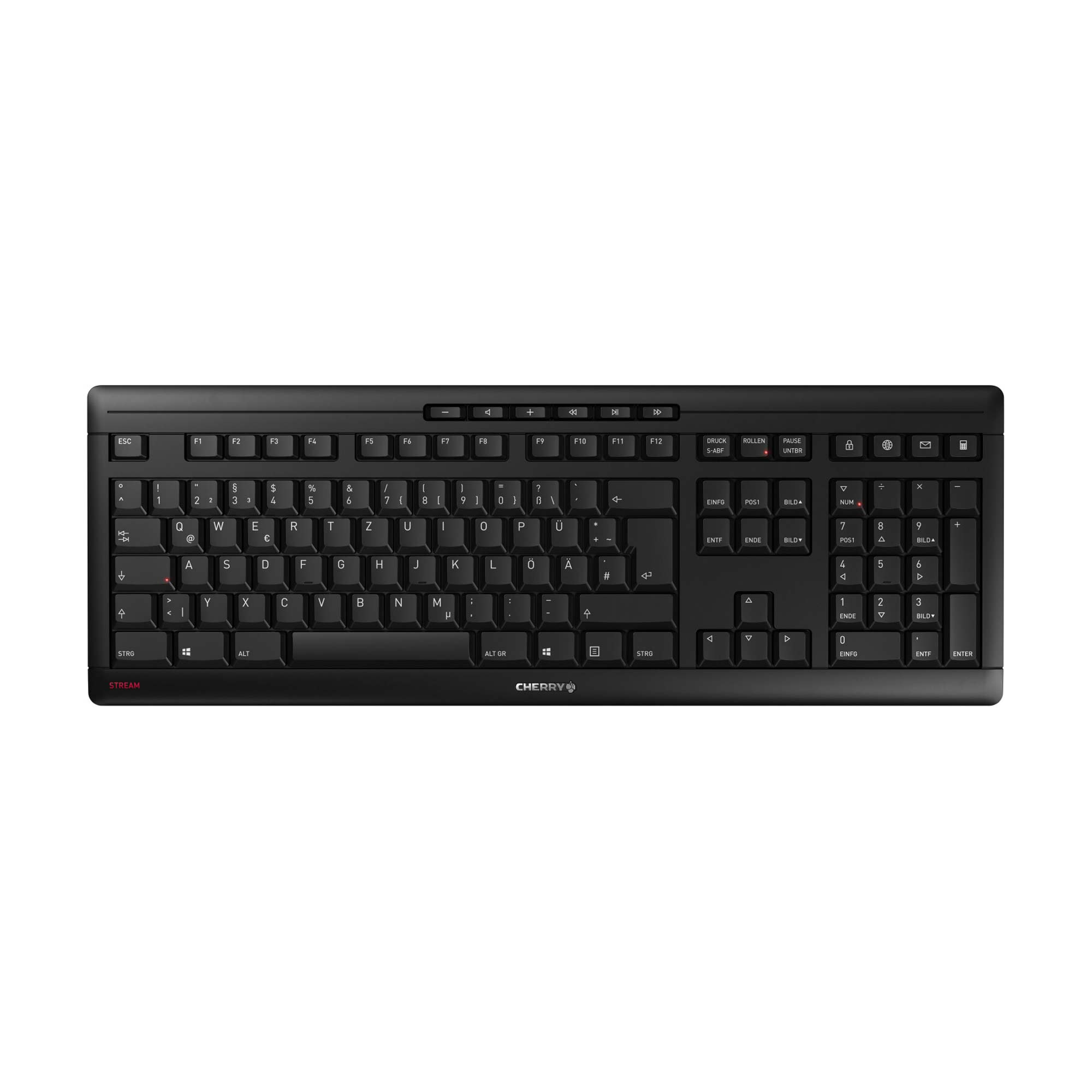CHERRY STREAM Bluetooth Tastatur Schwarz